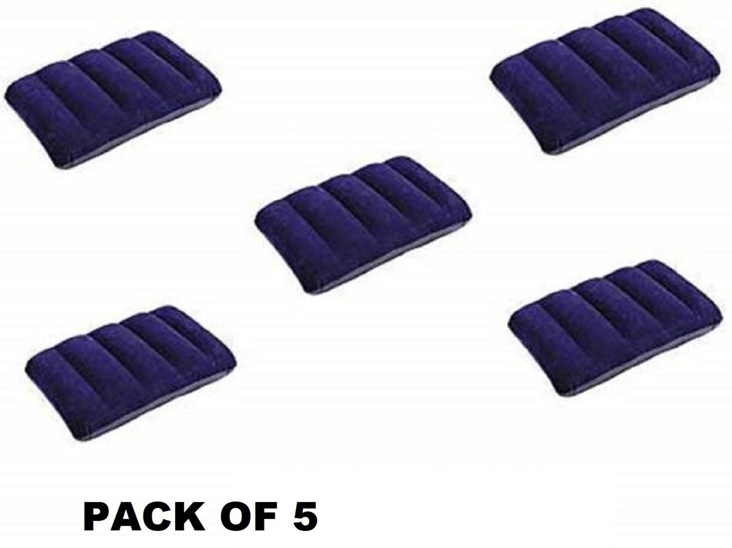 Image of ZWAAN Air Travel Pillow Pack of 4 Solid (Blue)