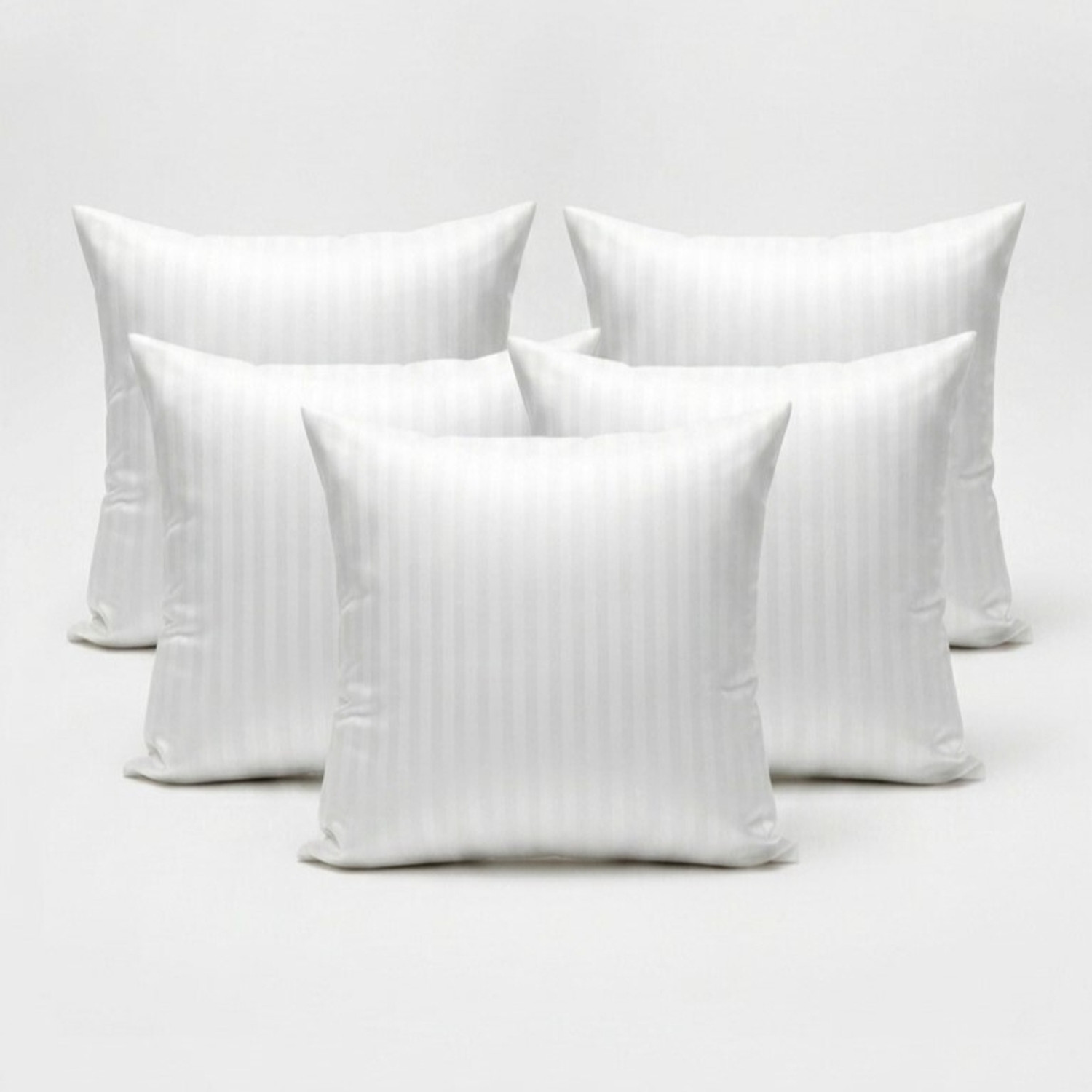 Image of MTS Enterprises Microfibre Sleeping Pillow Pack of 1 Stripes 16x16pack-1 (White)