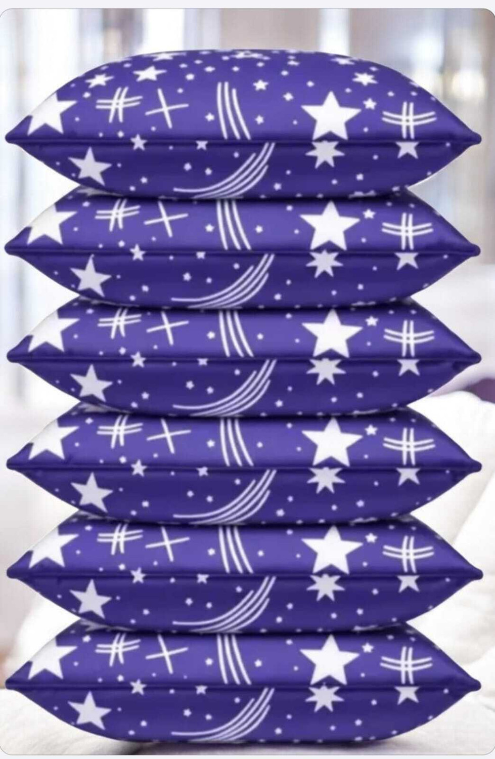 Image of Microfibre Sleeping Pillow Pack of 5 Abstract STOMIA (White)