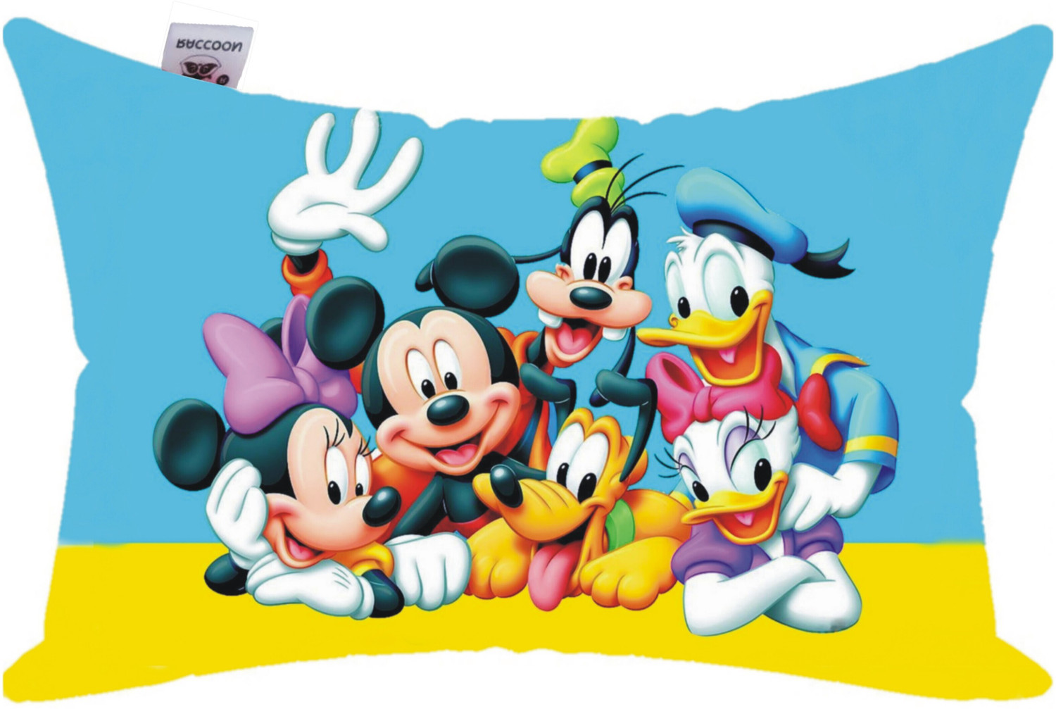 Image of pepme Polyester Fibre Sleeping Pillow Pack of 1 Toons & Characters (Multicolor)