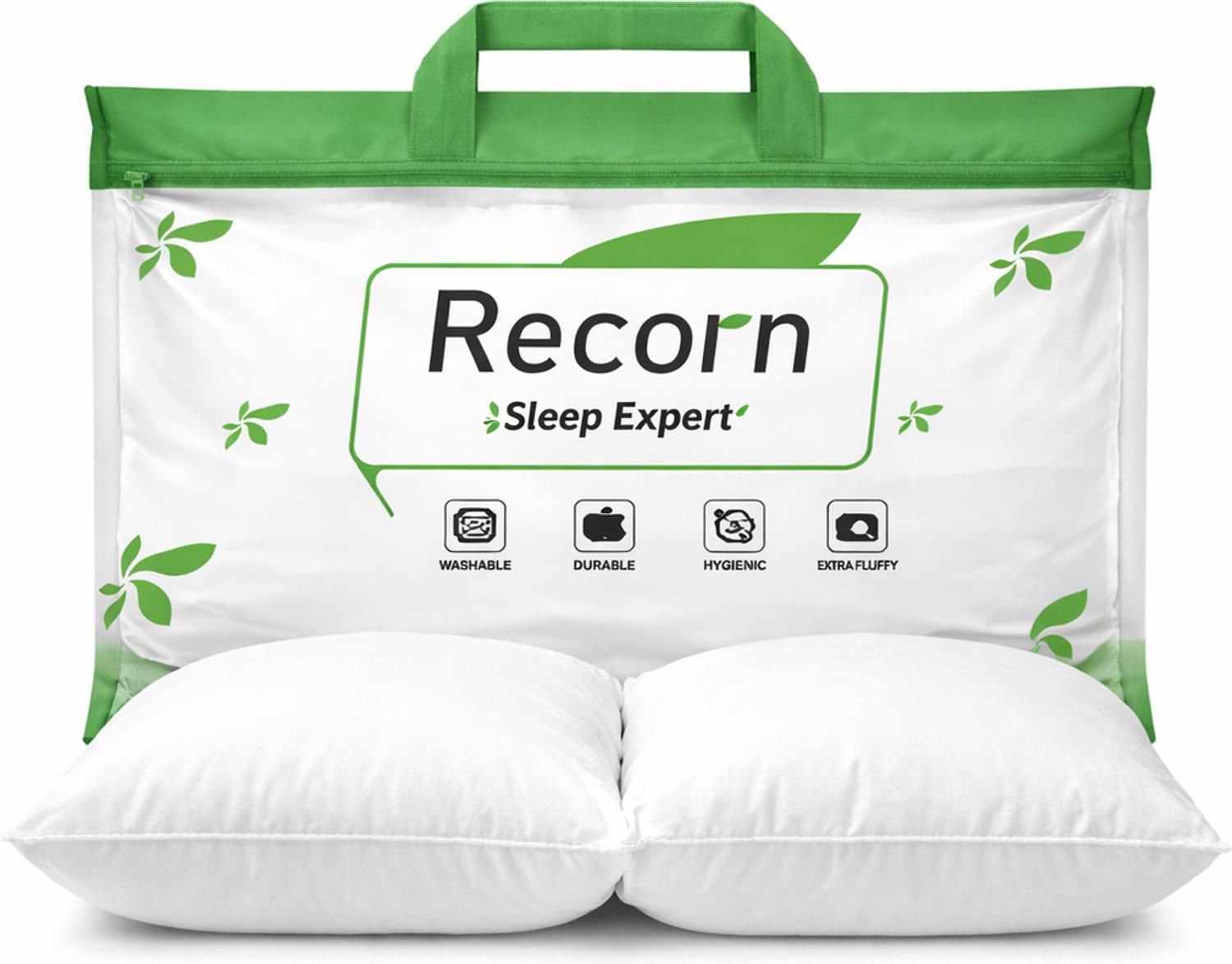 Image of GOGA Cotton Sleeping Pillow Pack of 4 Solid LUXURY (White)
