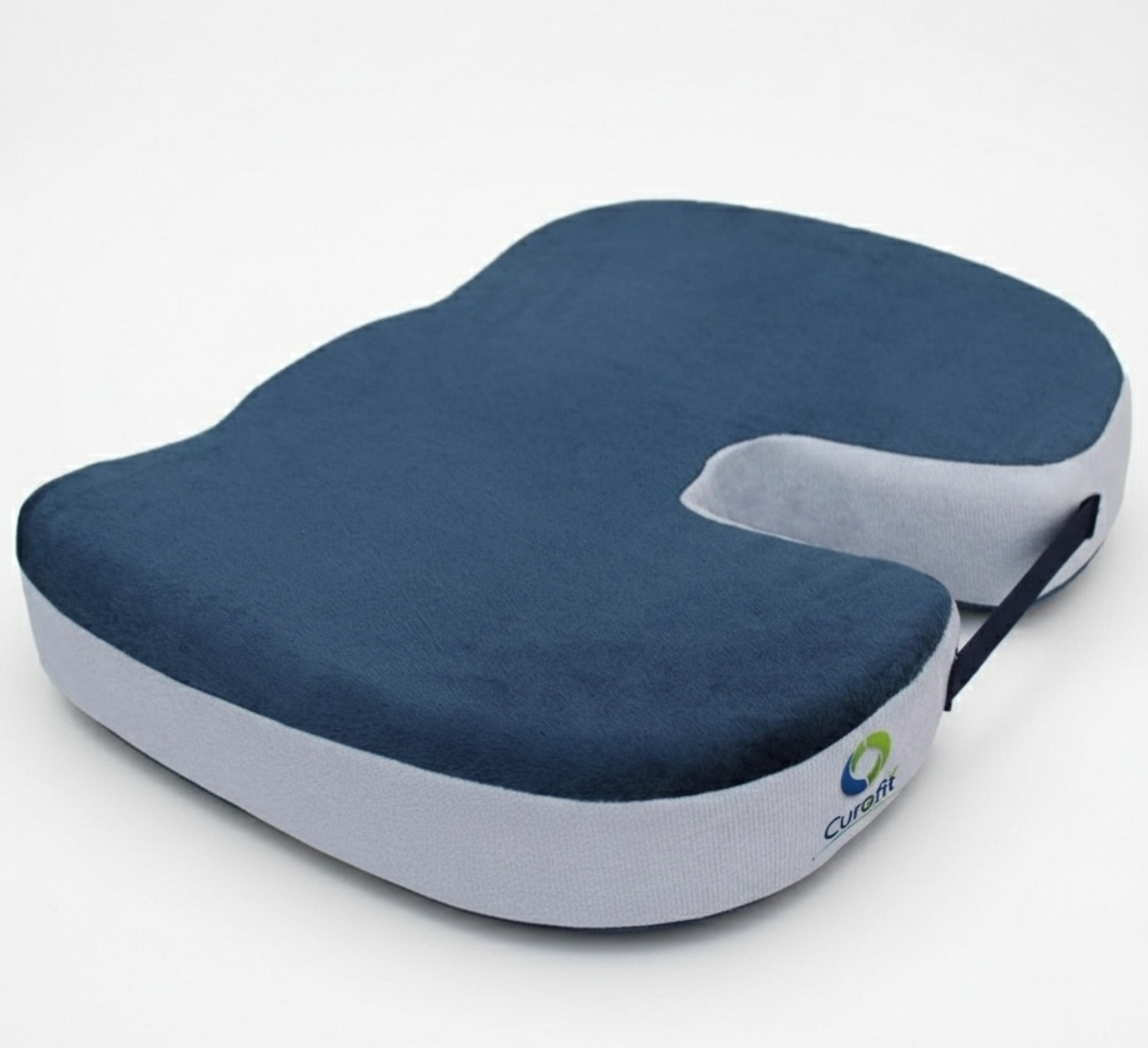 Image of FRIDUP Memory Foam Cushion Pack of 1 Geometric Orthopaedic Memory Foam Donut pillow for Seat (Black)