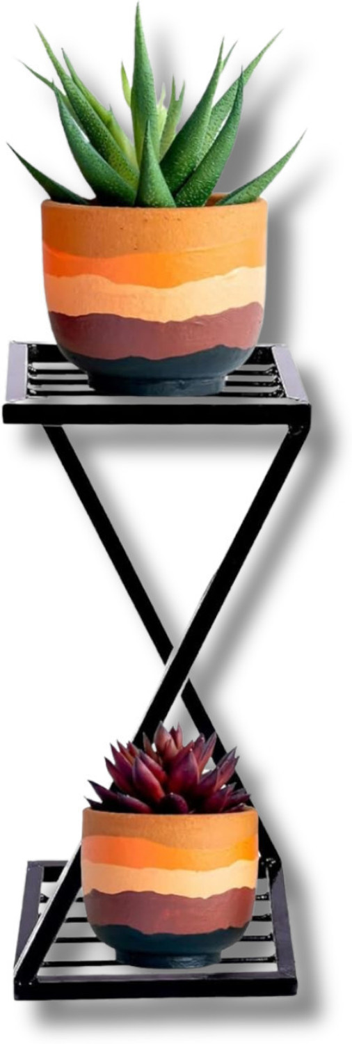 Image of Neonnest Black Stand Strong legs Perfect Stand For Planter indoor and Outdoor Plant Container Set (Metal)
