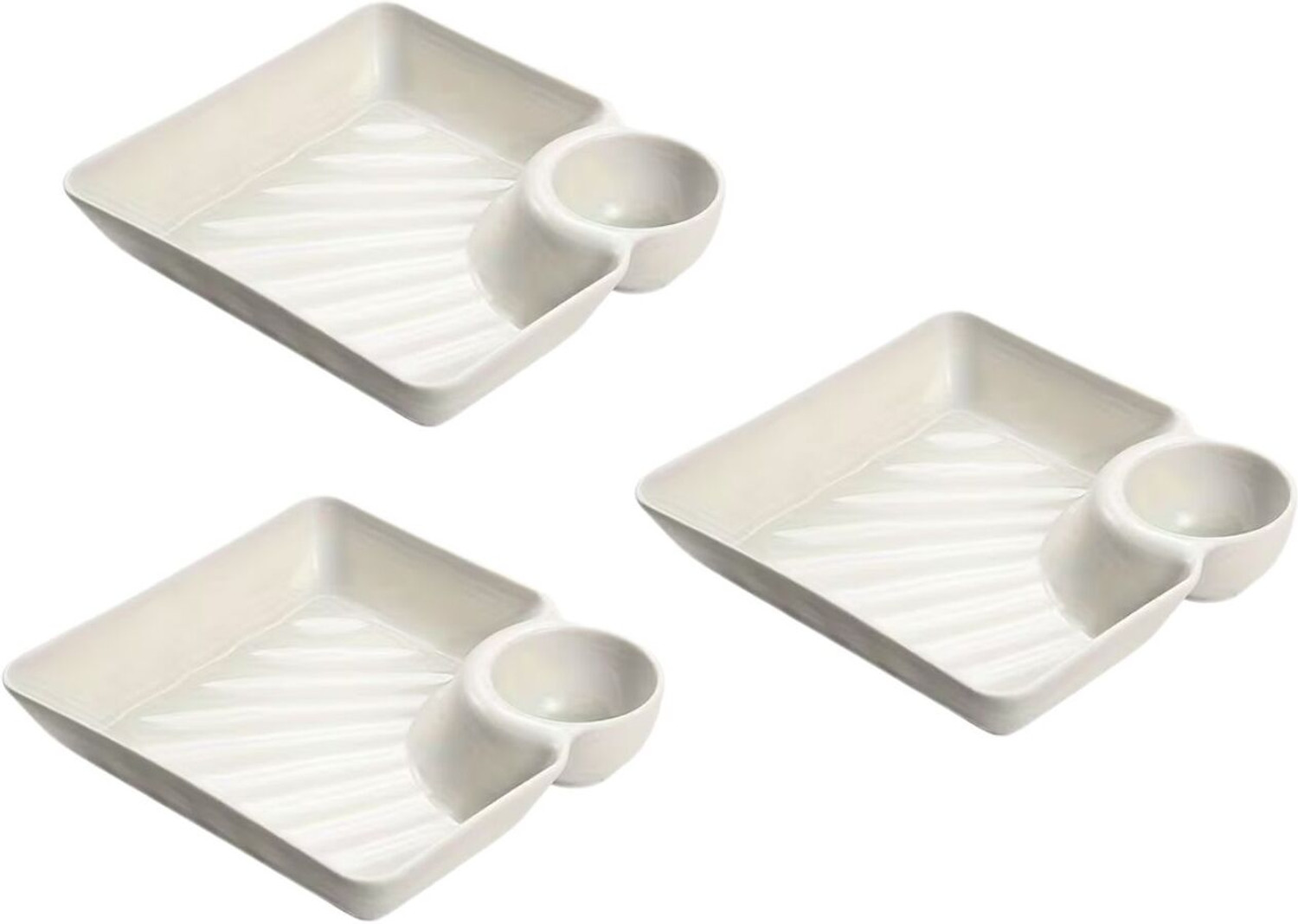 Image of BFAAST Mint Green Spiral Melamine Dinner Plates Set of 6, 11 Inch BPA Free Dinner Plate (Pack of 6, Microwave Safe)