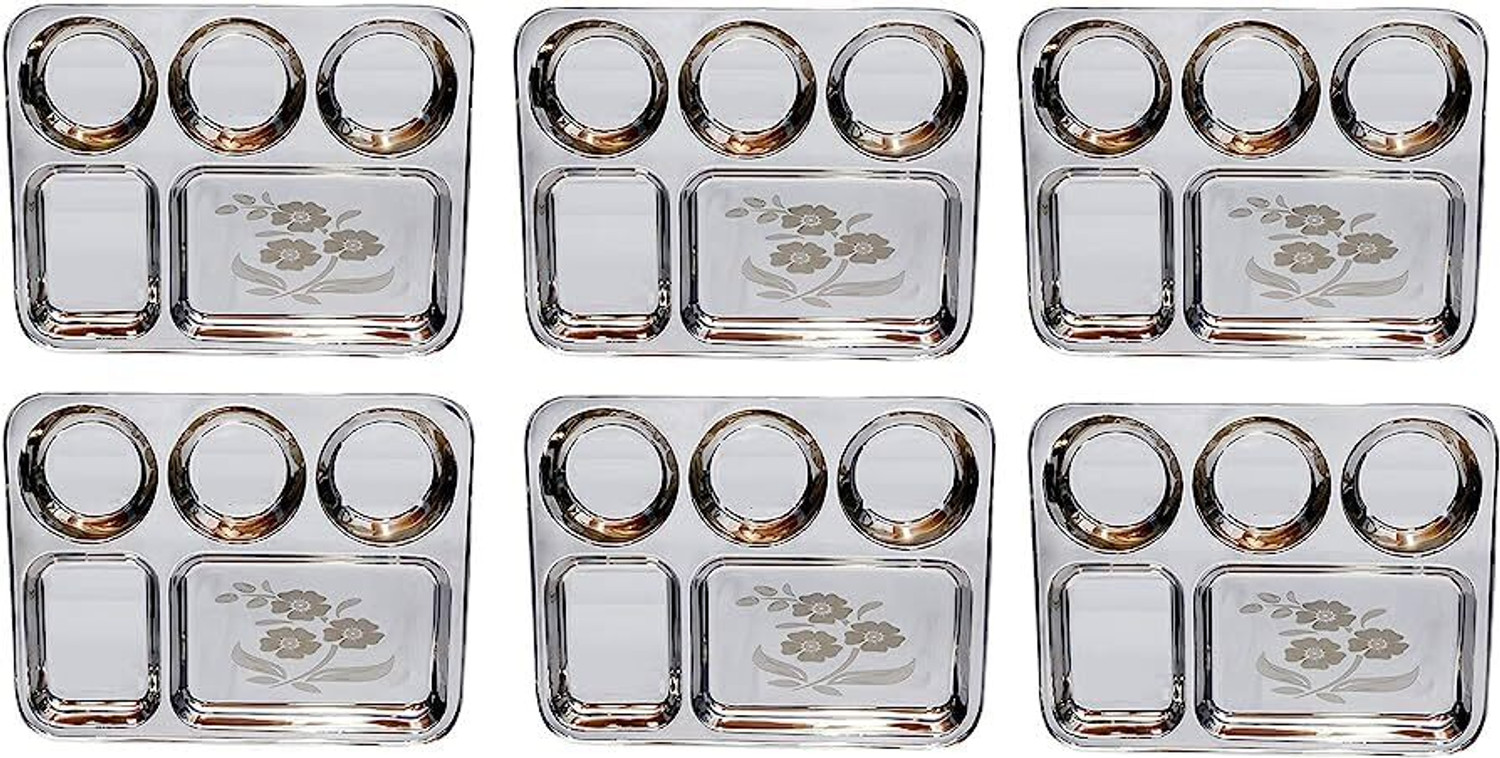 Image of SHELFINDIA 12 Plate Stand for Kitchen | Stainless Steel Dish Drying Rack | PACK OF 1 Dinner Plate