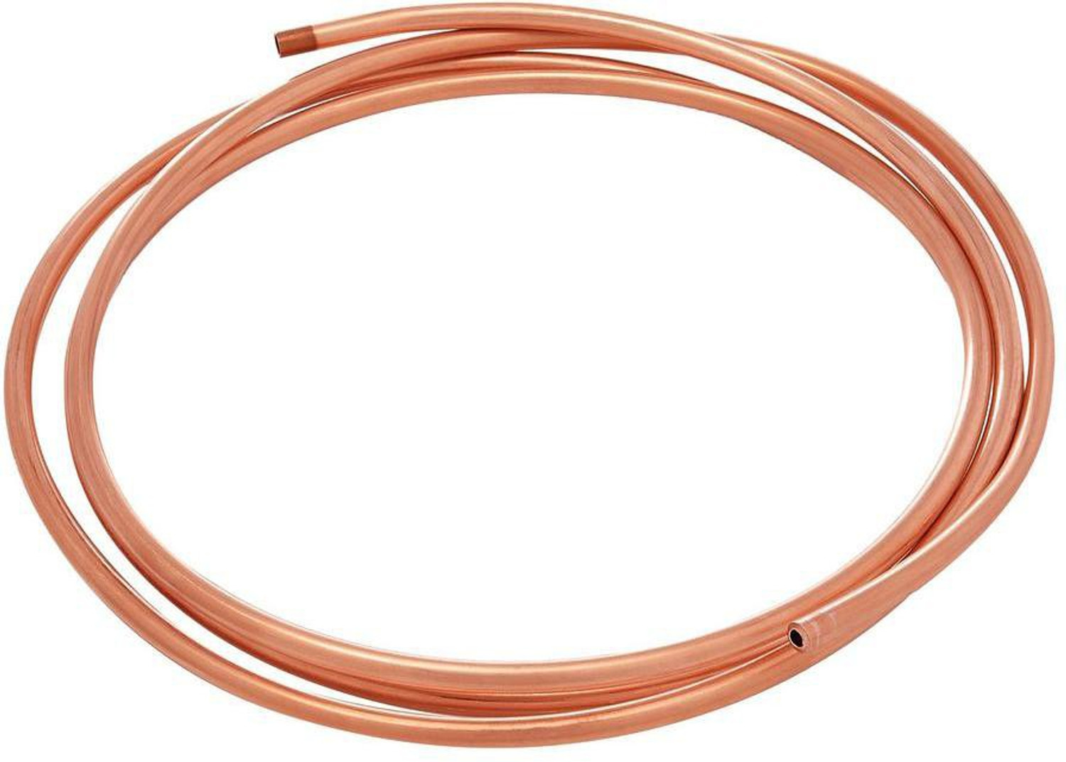 Image of MET 10 FOOT COPPER PIPE FOR AIR CONDITIONER [1 /4+1 /2] [4 MTR WIRE 1.5 MM 3 CORD] 15 mm Plumbing Pipe (Copper)