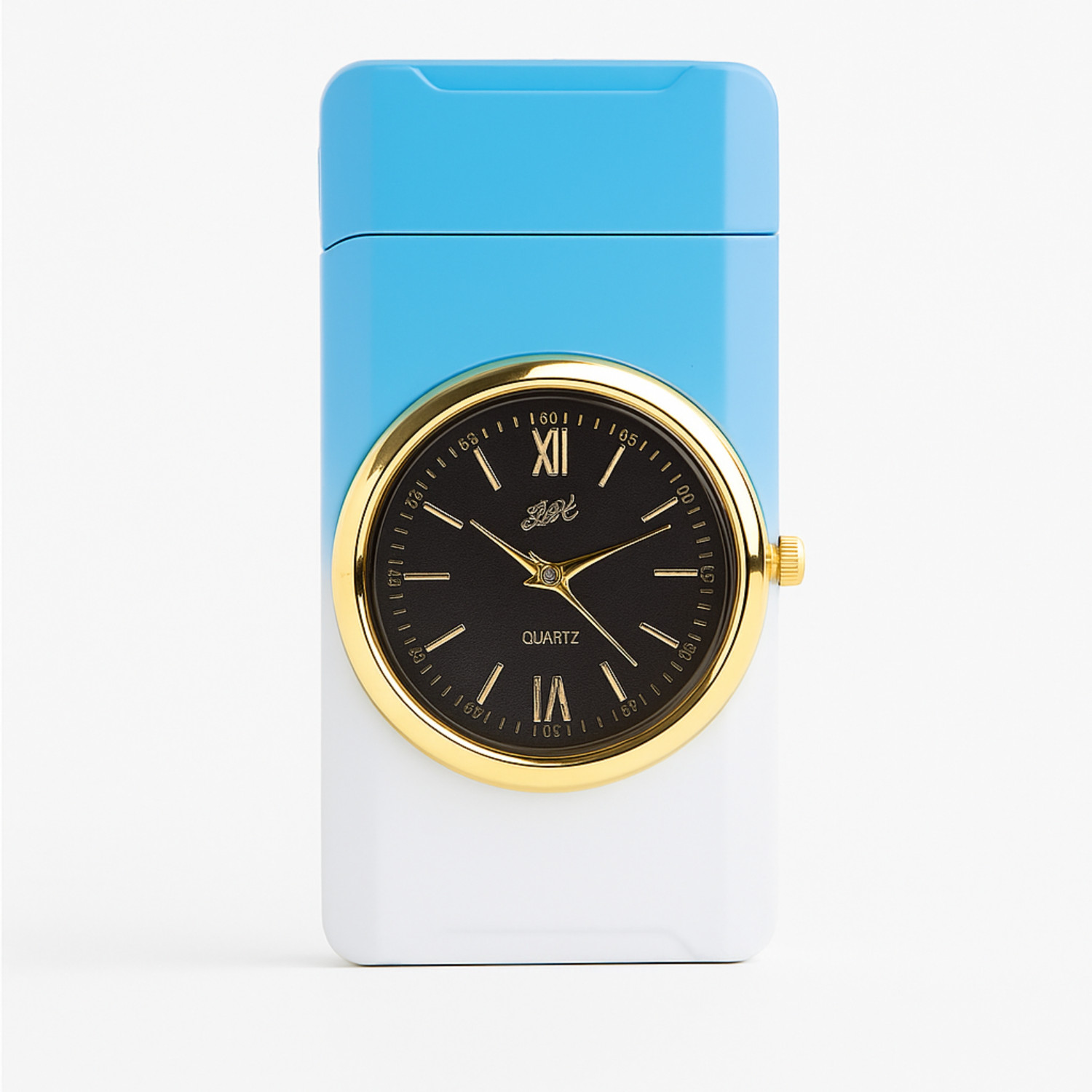 FITUP Luxury Jet Flame Lighter with Quartz Watch - Image 2