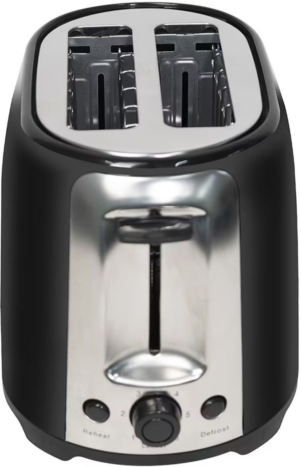 Image of Kelvinator 750W 2-Slice Stainless Steel Pop-up Toaster with 6 Stage Browning Control 750 W Pop Up Toaster (Black)