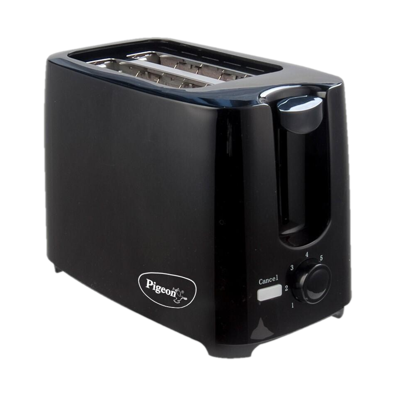 Image of Kelvinator 750W 2-Slice Stainless Steel Pop-up Toaster with 6 Stage Browning Control 750 W Pop Up Toaster (Black)