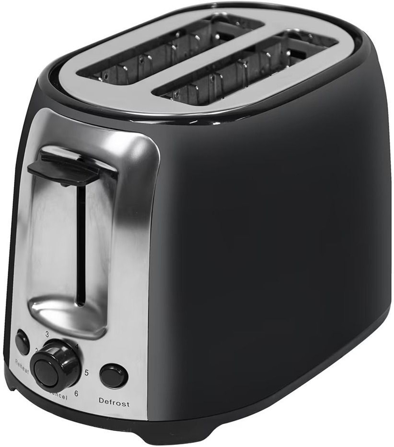 Image of Kelvinator 750W 2-Slice Stainless Steel Pop-up Toaster with 6 Stage Browning Control 750 W Pop Up Toaster (Black)