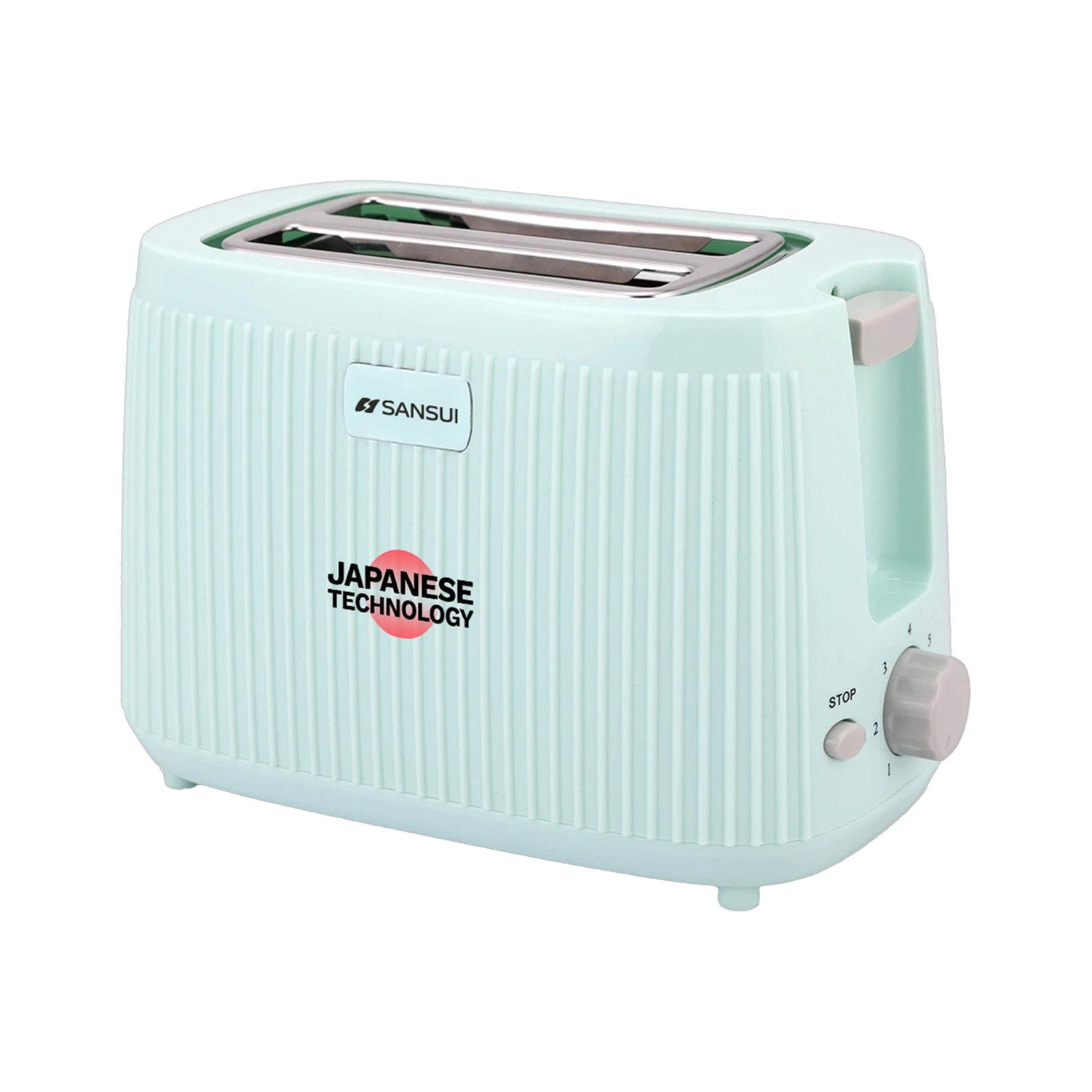 Image of Kelvinator 750W 2-Slice Stainless Steel Pop-up Toaster with 6 Stage Browning Control 750 W Pop Up Toaster (Black)