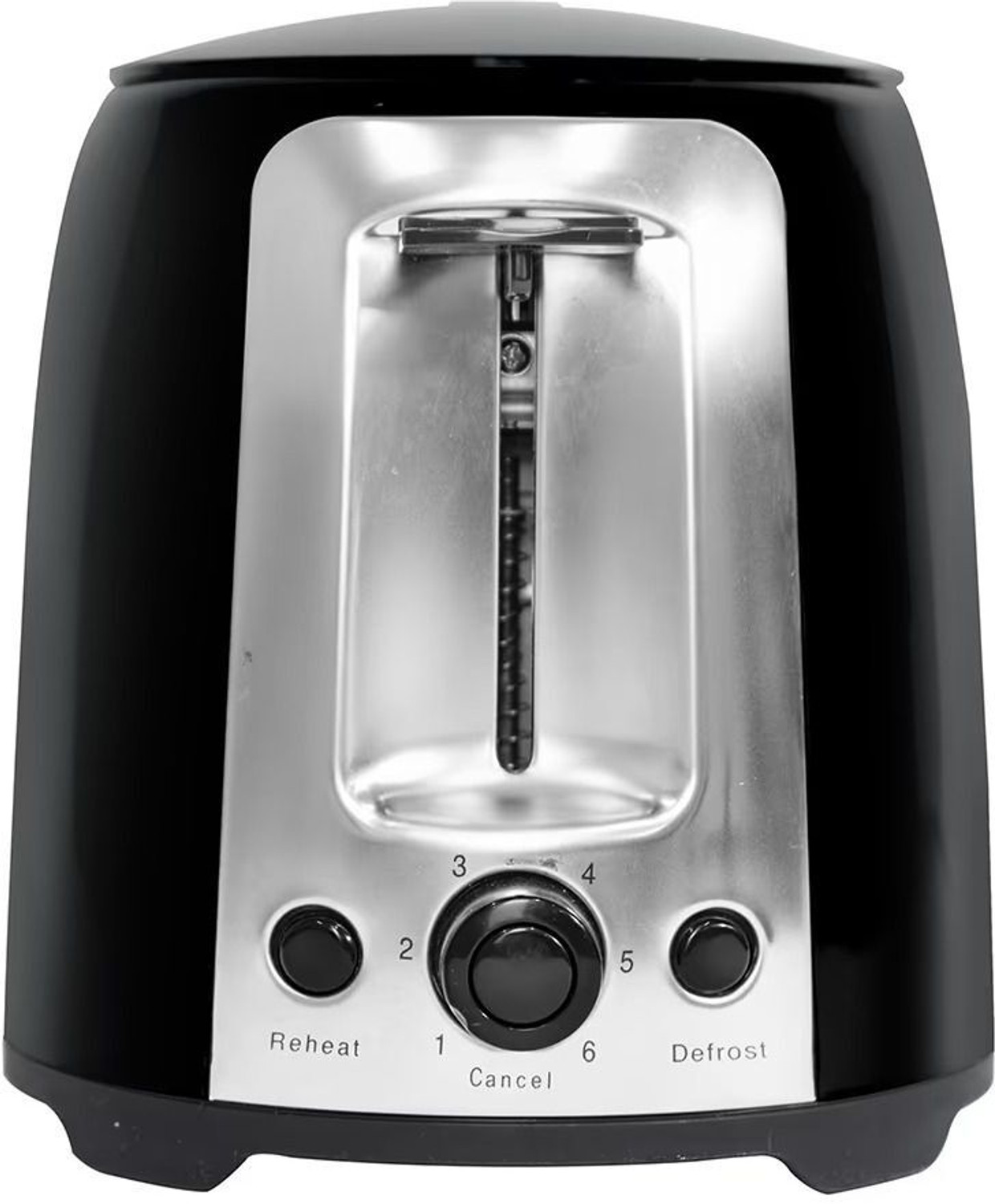 Image of Kelvinator 750W 2-Slice Stainless Steel Pop-up Toaster with 6 Stage Browning Control 750 W Pop Up Toaster (Black)