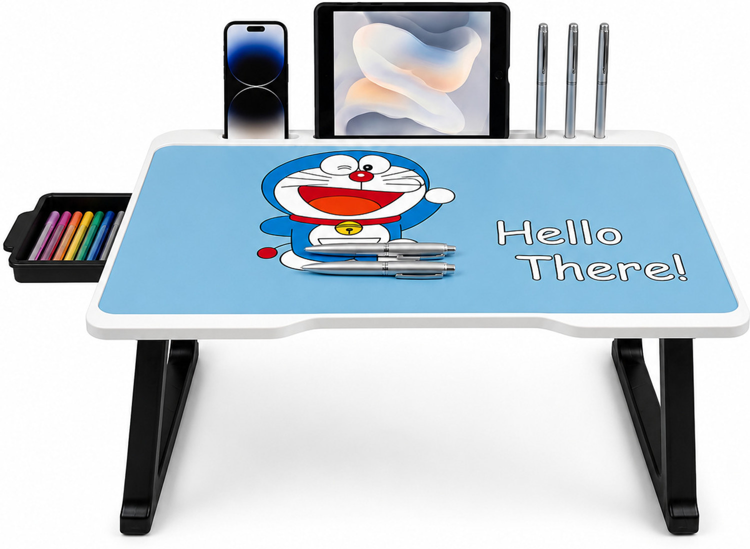 Image of CDPL Express CDPL Foldable Laptop Table Series Wood Portable Laptop Table (Finish Color - DOREMON, Pre Assembled)