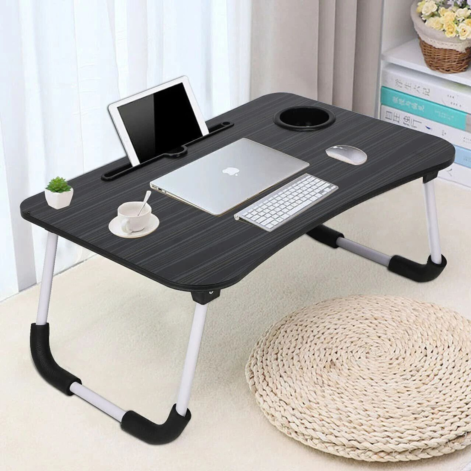 Image of CDPL Express CDPL Foldable Laptop Table Series Wood Portable Laptop Table (Finish Color - DOREMON, Pre Assembled)