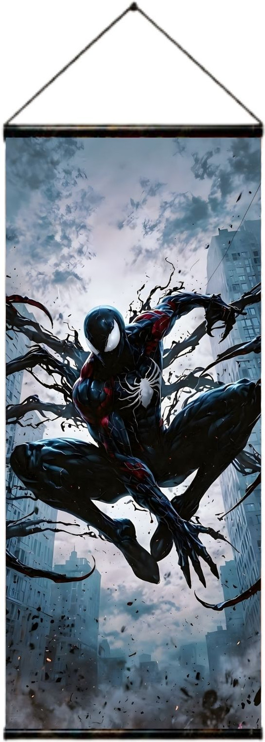 VSMARTHUB Symboite Spider-Man Wall Scroll Poster - Image 1