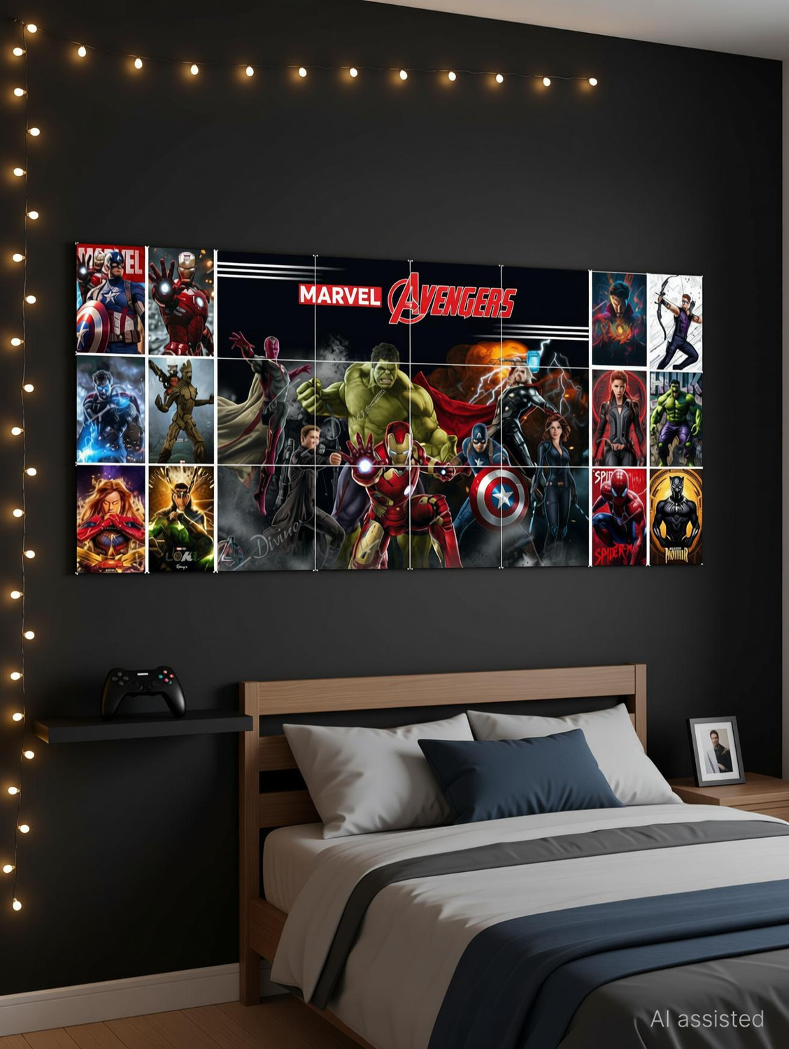 Image of Moderngallerymart Yanveer Big Aesthetic BGMI Gaming Wall Art Canvas with Natural Wood Frame | Preparation, Combat & Winner Winner Chicken Dinner 3 Panel Poster for Bedroom, Living Room, Office, Gaming Room & Gamer Setup Decor Fine Art Print (13 inch X 10 inch)