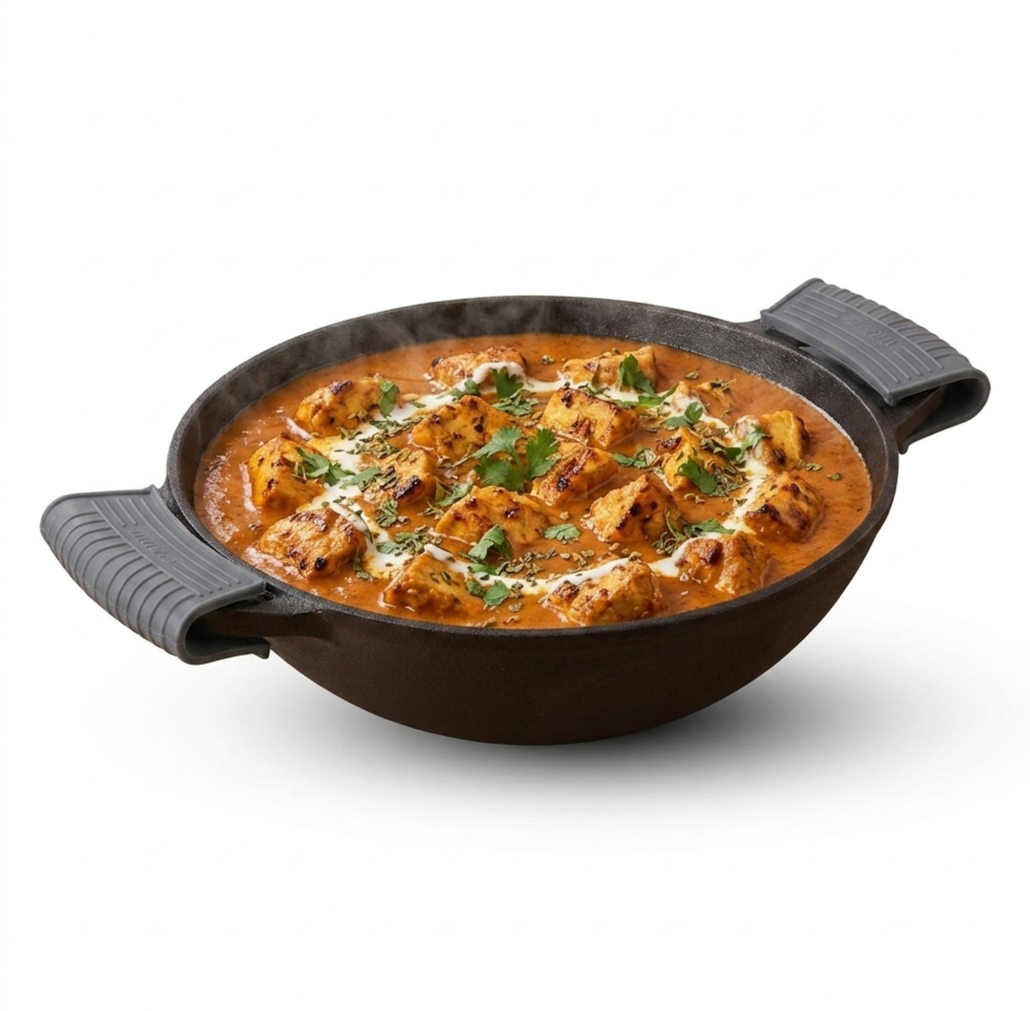 Image of TheBartanBazzar Kadhai 30 cm diameter with Lid 4.5 L capacity (Iron, Non-stick, Induction Bottom)