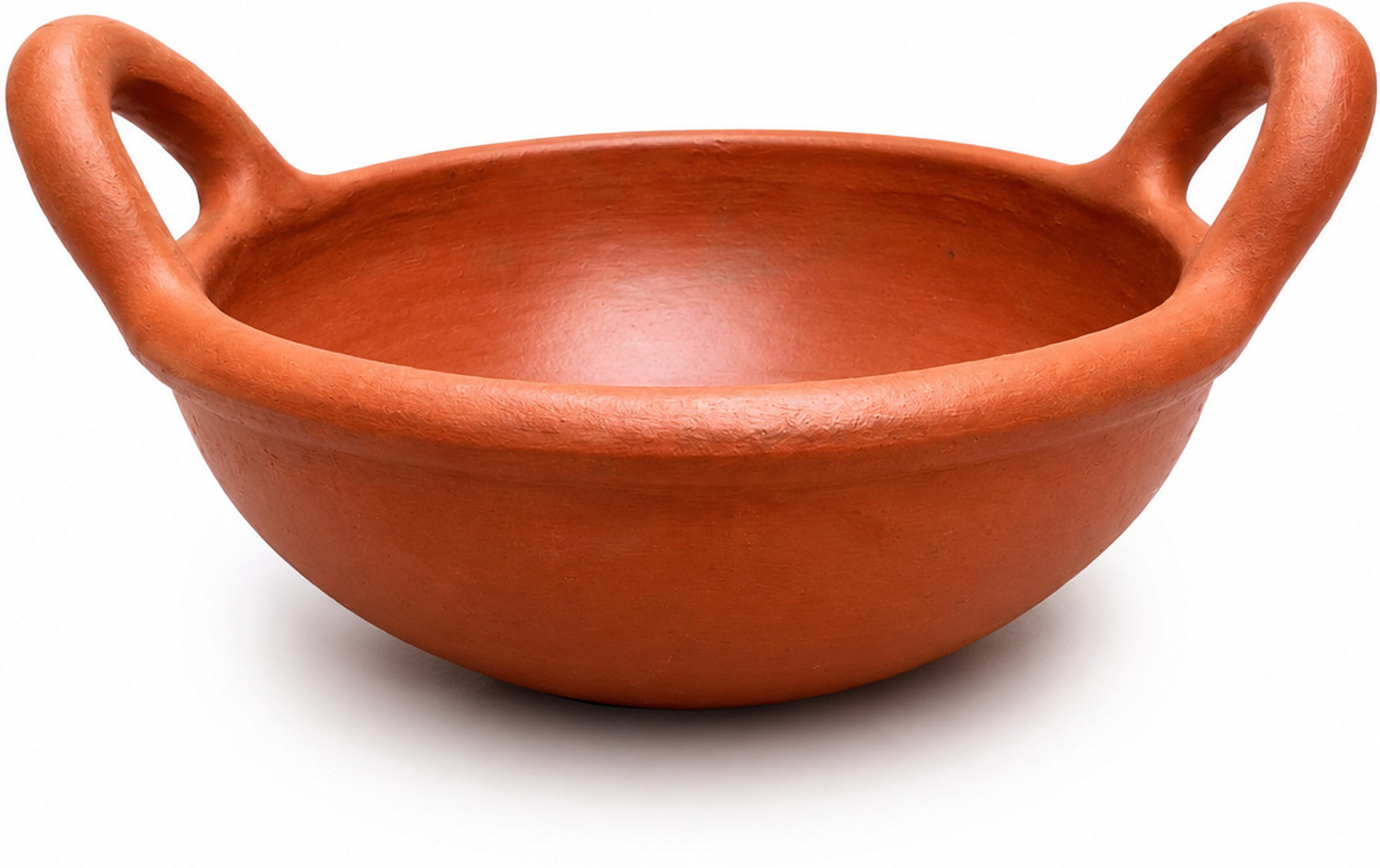 Image of Kichera Pottery Earthen Kadai /Clay Pots for Cooking & Serving Pot 18 cm diameter 1 L capacity (Earthenware, Non-stick)