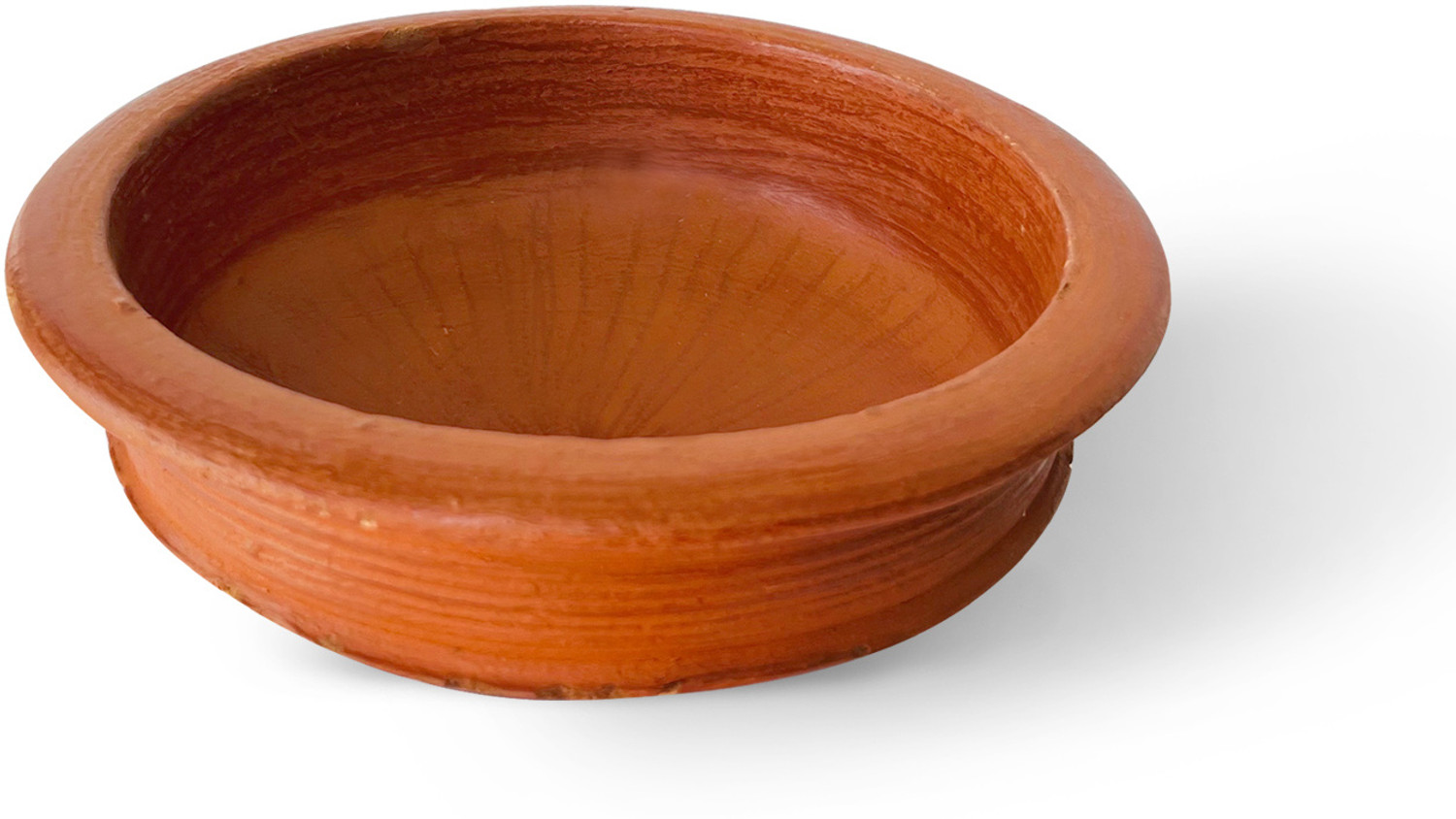 Image of Kichera Pottery Earthen Kadai /Clay Pots for Cooking & Serving Pot 18 cm diameter 1 L capacity (Earthenware, Non-stick)