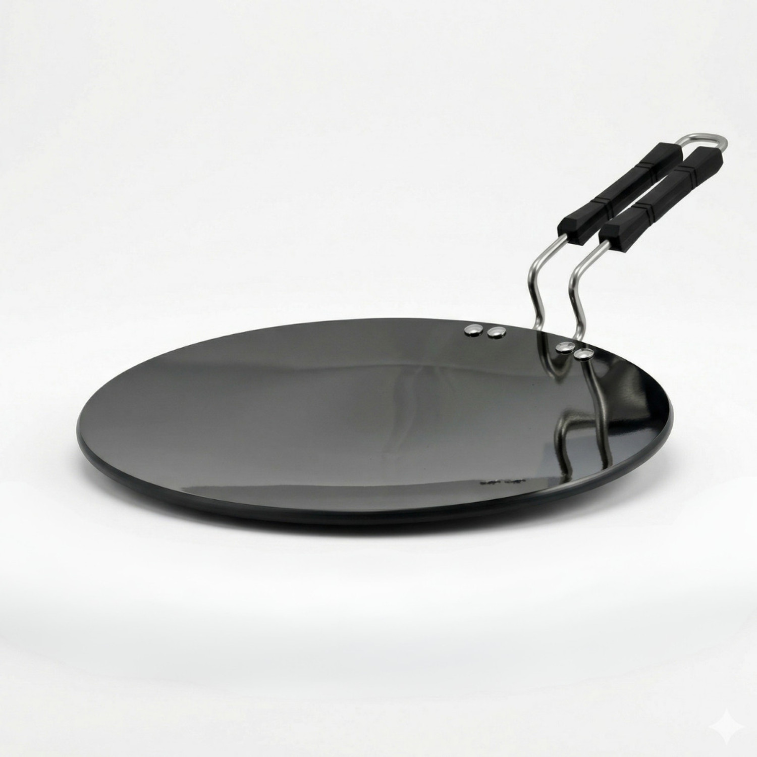 Image of Sunflame Chapato Tawa 250 mm*4.06mm IB Tawa 26 cm diameter with Lid (Hard Anodised, Non-stick, Induction Bottom)