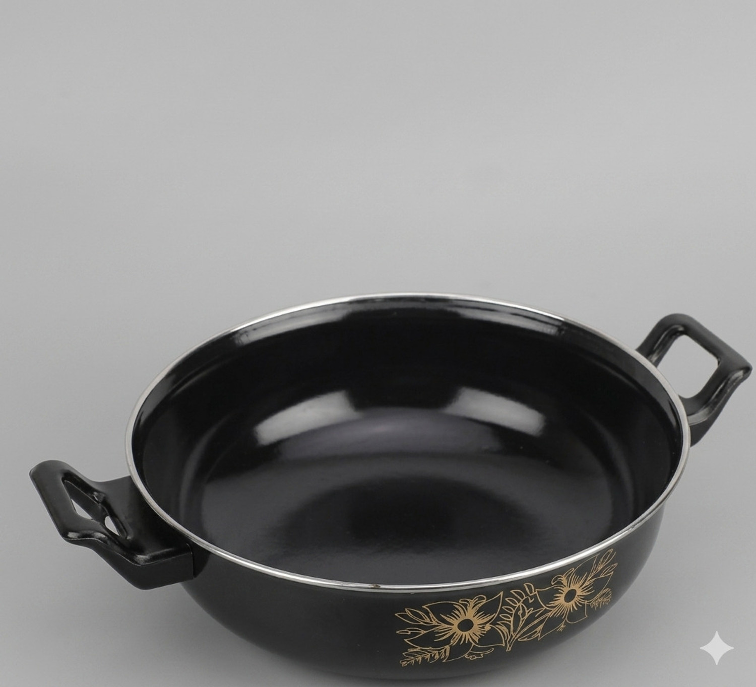 Image of Kashvi Premium Kadhai Kadhai 26 cm diameter 3.5 L capacity (Cast Iron, Non-stick, Induction Bottom)