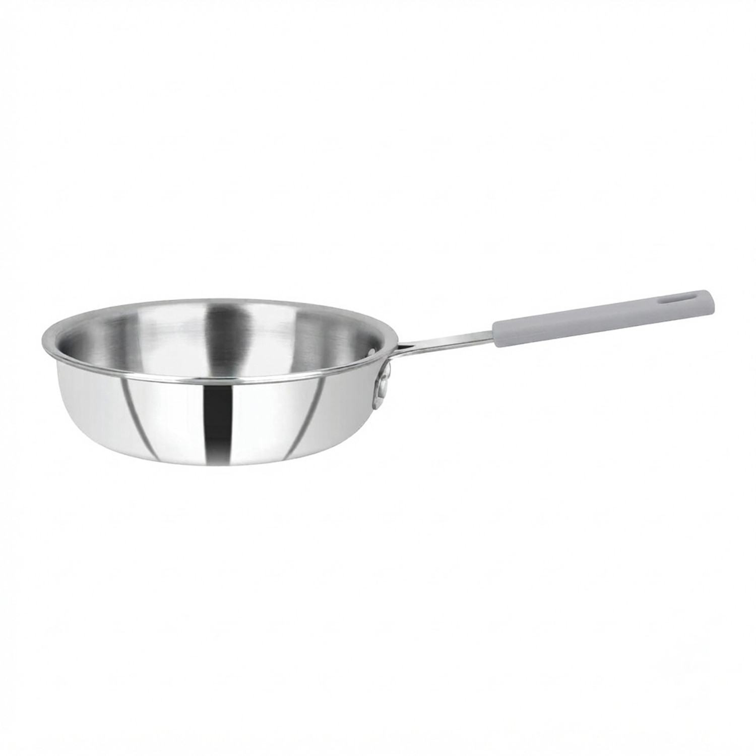 Image of Omichef Triply Stainless Steel Tadka Pan Large - 300 ml Tadka Pan 11 cm diameter 0.3 L capacity (Triply, Induction Bottom)