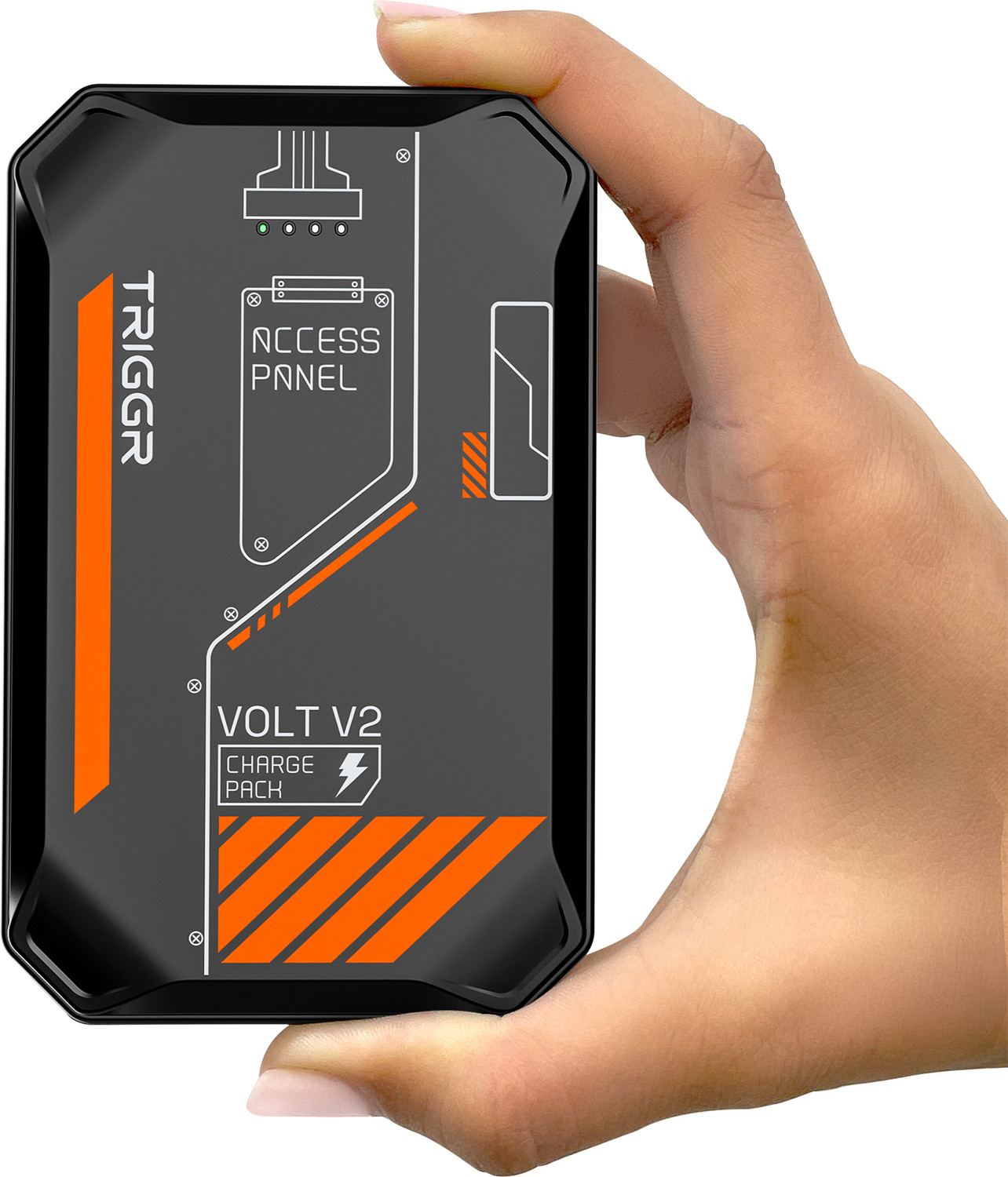 Image of ELIIDE 20000 mAh 22.5 W Compact Pocket Size Power Bank (Black, Orange, Lithium Polymer, Power Delivery 2.0, Fast Charging for Mobile, Tablet, Smartwatch)