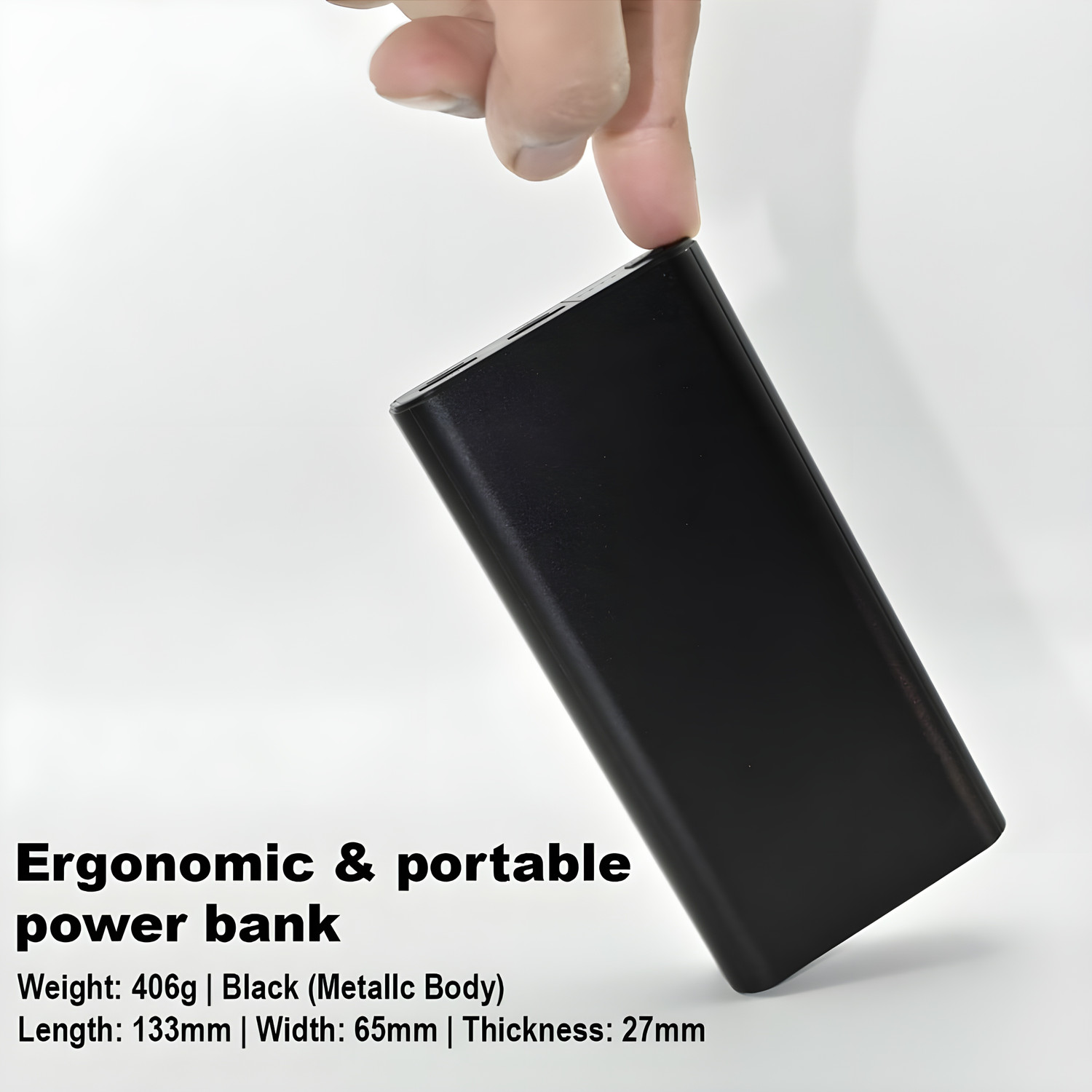 Image of FAHIG 50000 mAh 22 W Compact Pocket Size Power Bank (Black, Lithium Polymer, Fast Charging, Power Delivery 2.0 for Earbuds, Mobile, Smartwatch, Smartband, Speaker, Tablet, Trimmer)