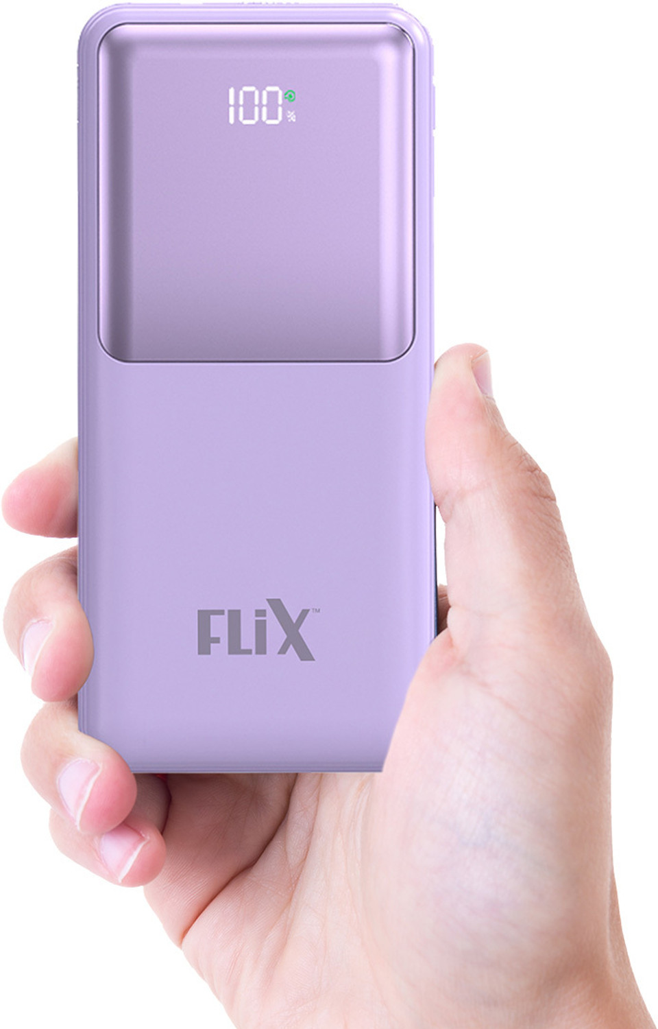 Image of flix 20000 mAh Power Bank (Purple, Lithium Polymer, for Mobile, Tablet, Speaker, Smartwatch, Earbuds)
