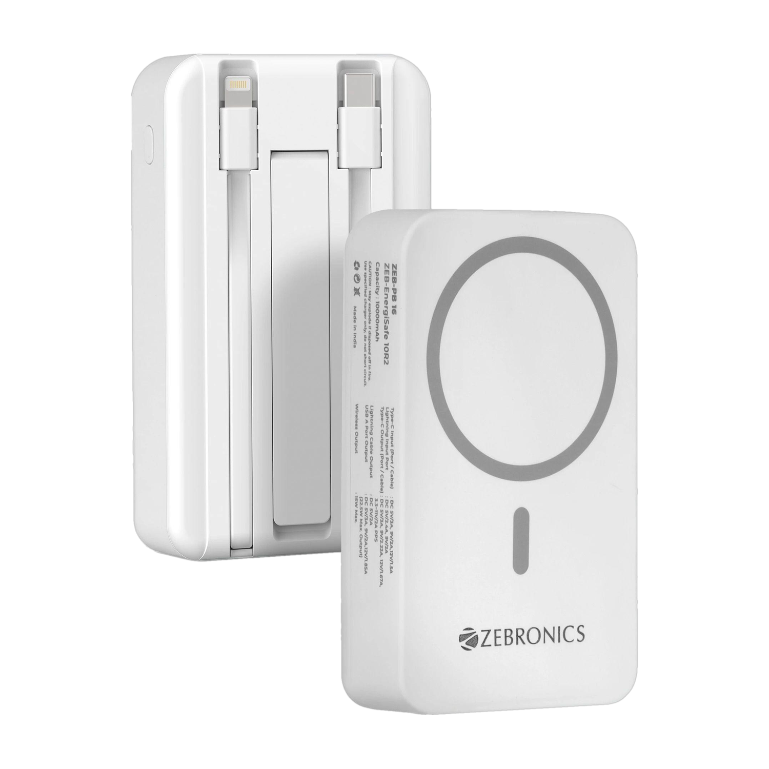 ZEBRONICS 10000 mAh 22.5W MagSafe Power Bank - Image 6