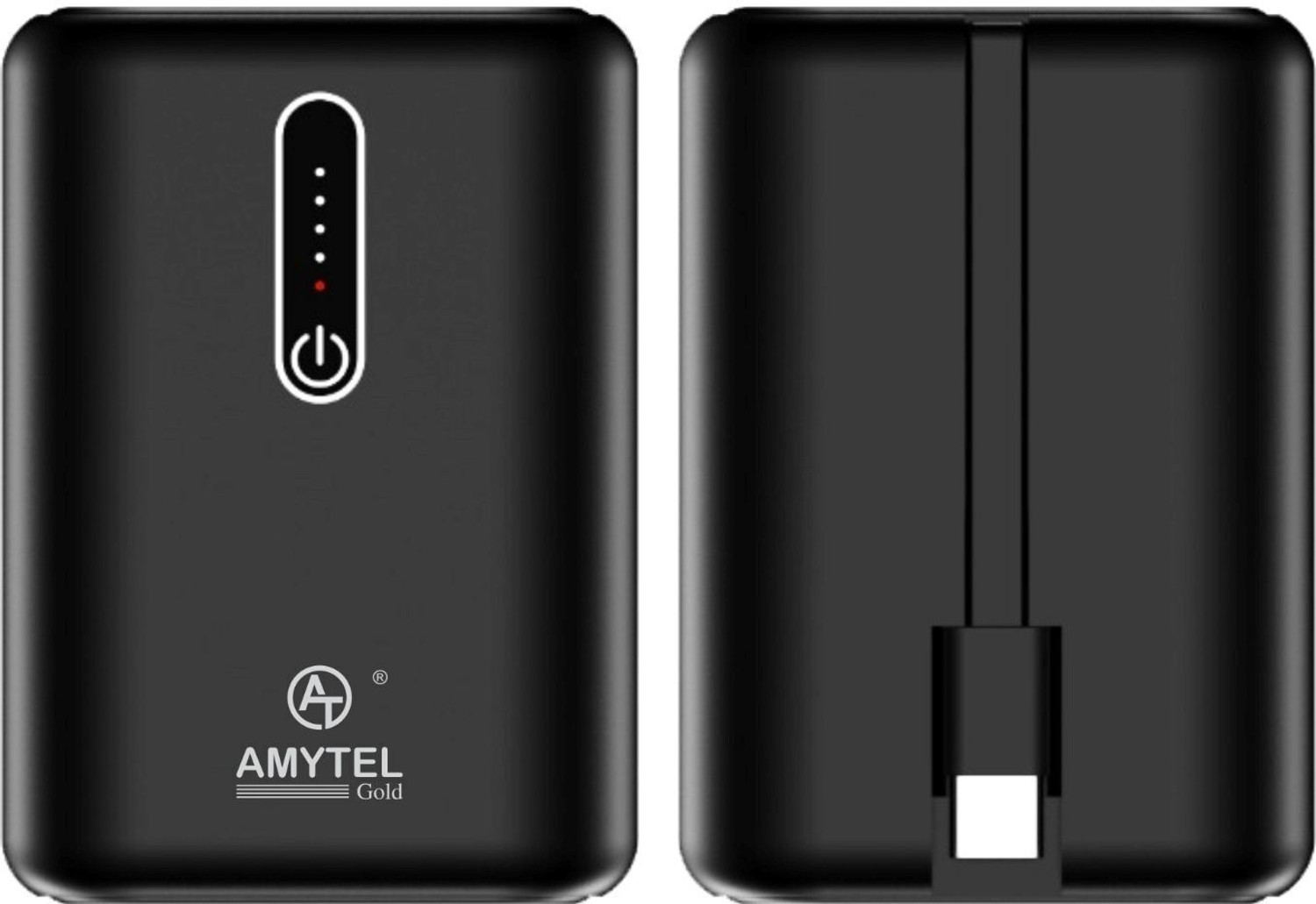 Image of AMYTEL 10000 mAh 15 W Nano Pocket Size Power Bank (Pink, Lithium-ion, Power Delivery 2.0, Quick Charge 2.0, Quick Charge 3.0 for Mobile, Speaker, Tablet, Earbuds, Trimmer)