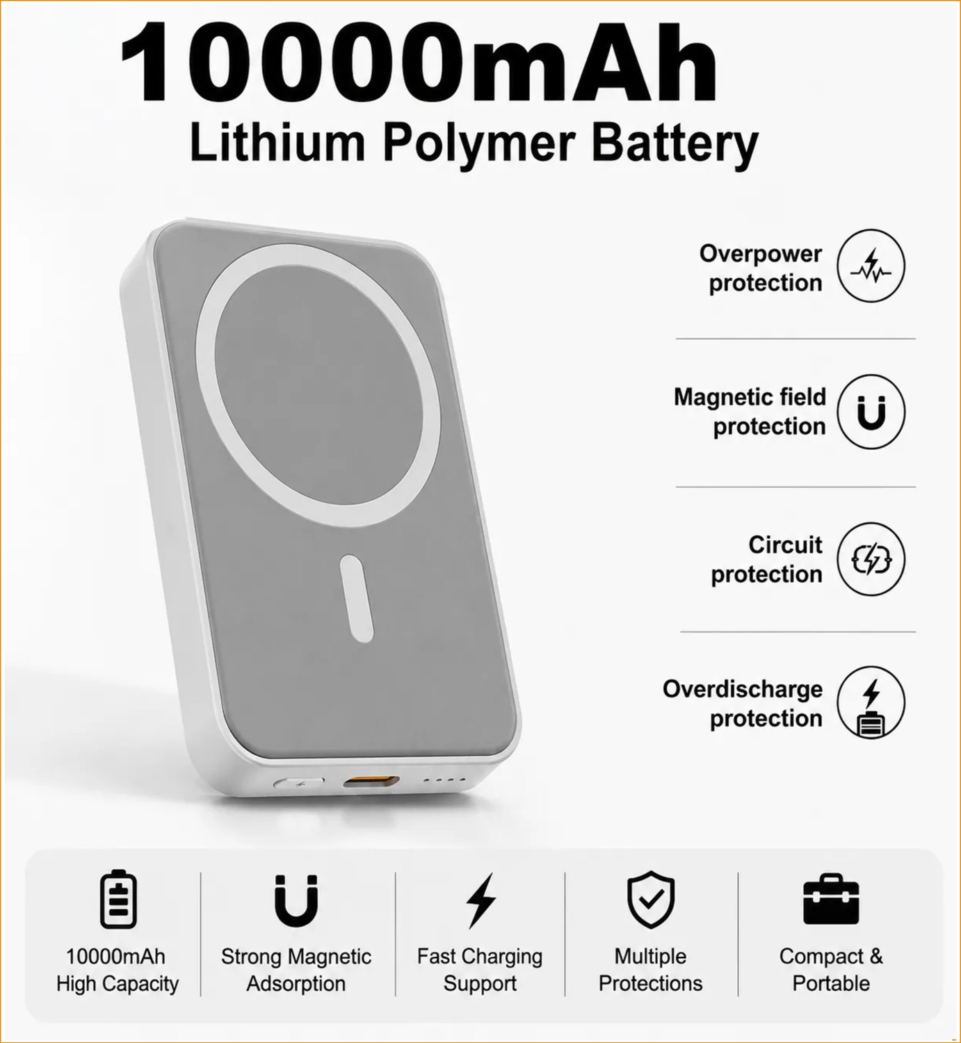APG 10000 mAh 22.5W Wired & Wireless Charger - Image 1