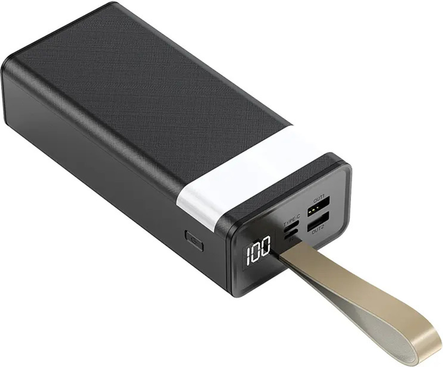 Image of FAHIG 50000 mAh 22 W Compact Pocket Size Power Bank (Black, Lithium Polymer, Fast Charging, Power Delivery 2.0 for Earbuds, Mobile, Smartwatch, Smartband, Speaker, Tablet, Trimmer)