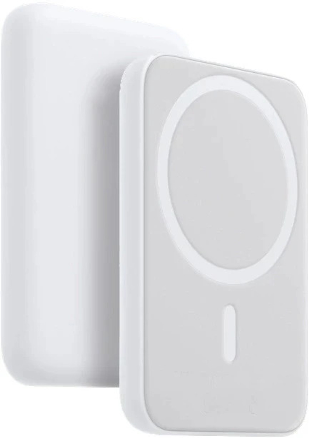 Image of Rasta 5000 mAh 5 W Wireless With MagSafe Mini Pocket Size Power Bank (White, Lithium Polymer, for Mobile)