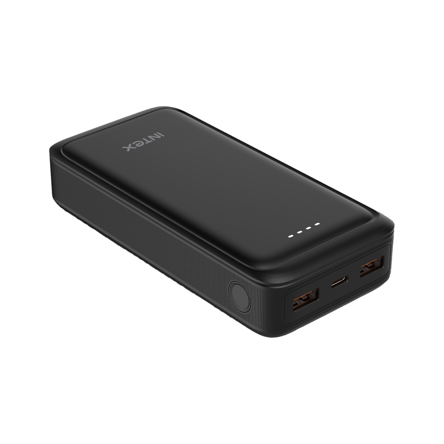 Image of Intex 20000 mAh 12 W Compact Pocket Size Power Bank (Black, Lithium Polymer, Fast Charging for Mobile)