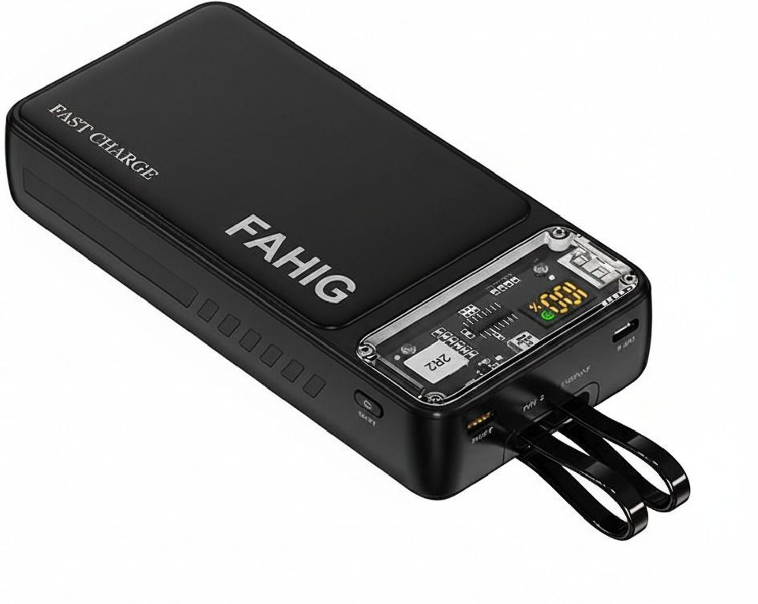 Image of zofia 30000 mAh 22.5 W Compact Pocket Size Power Bank (Black, Lithium Polymer, Quick Charge 4.0, Power Delivery 3.0, Fast Charging for Mobile, Earbuds, Smartwatch, Smartband, Speaker)