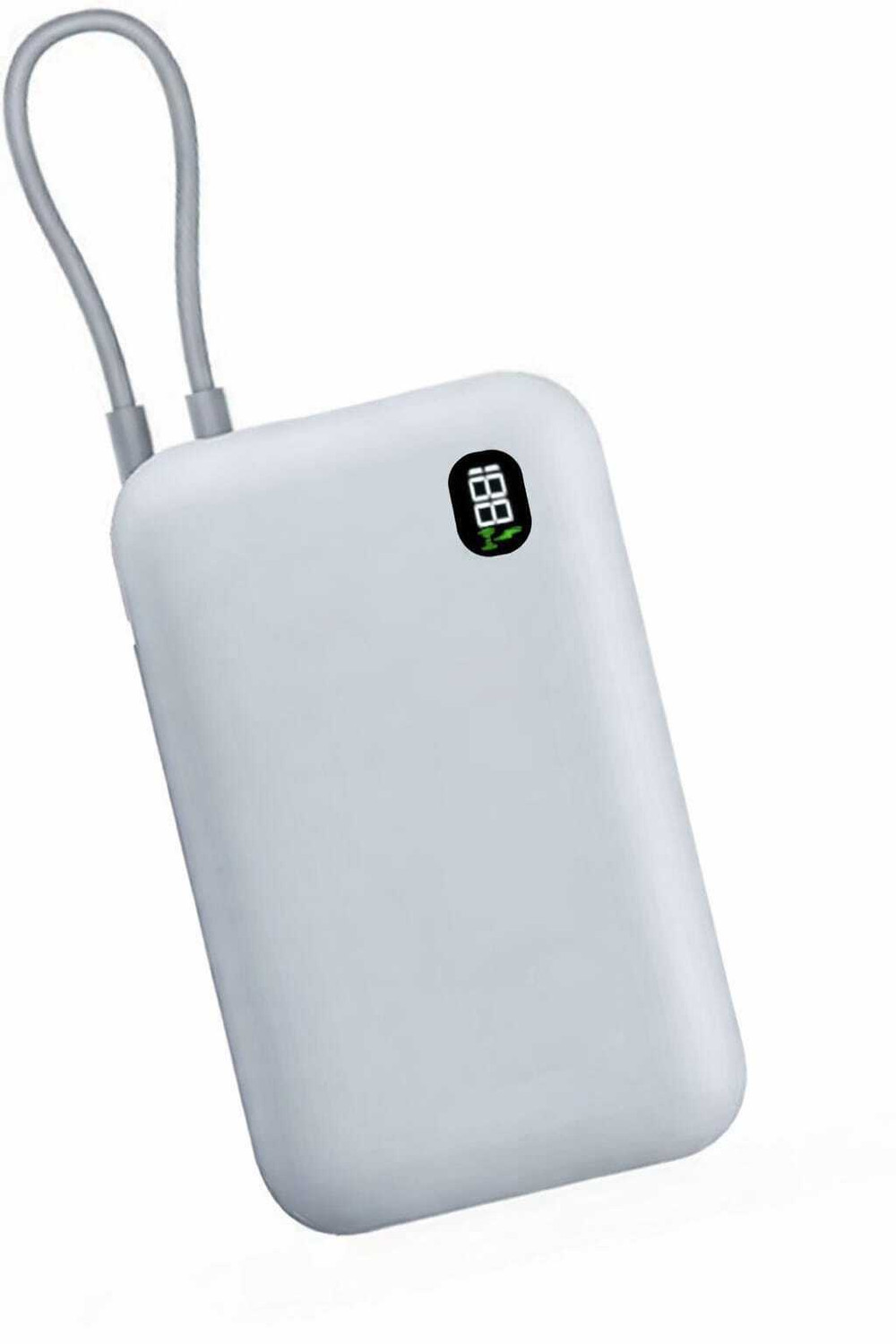Image of APG 15000 mAh 22.5 W Compact Pocket Size Power Bank (White, Lithium-ion, Fast Charging, Power Delivery 3.0, Quick Charge 3.0 for Mobile, Tablet)