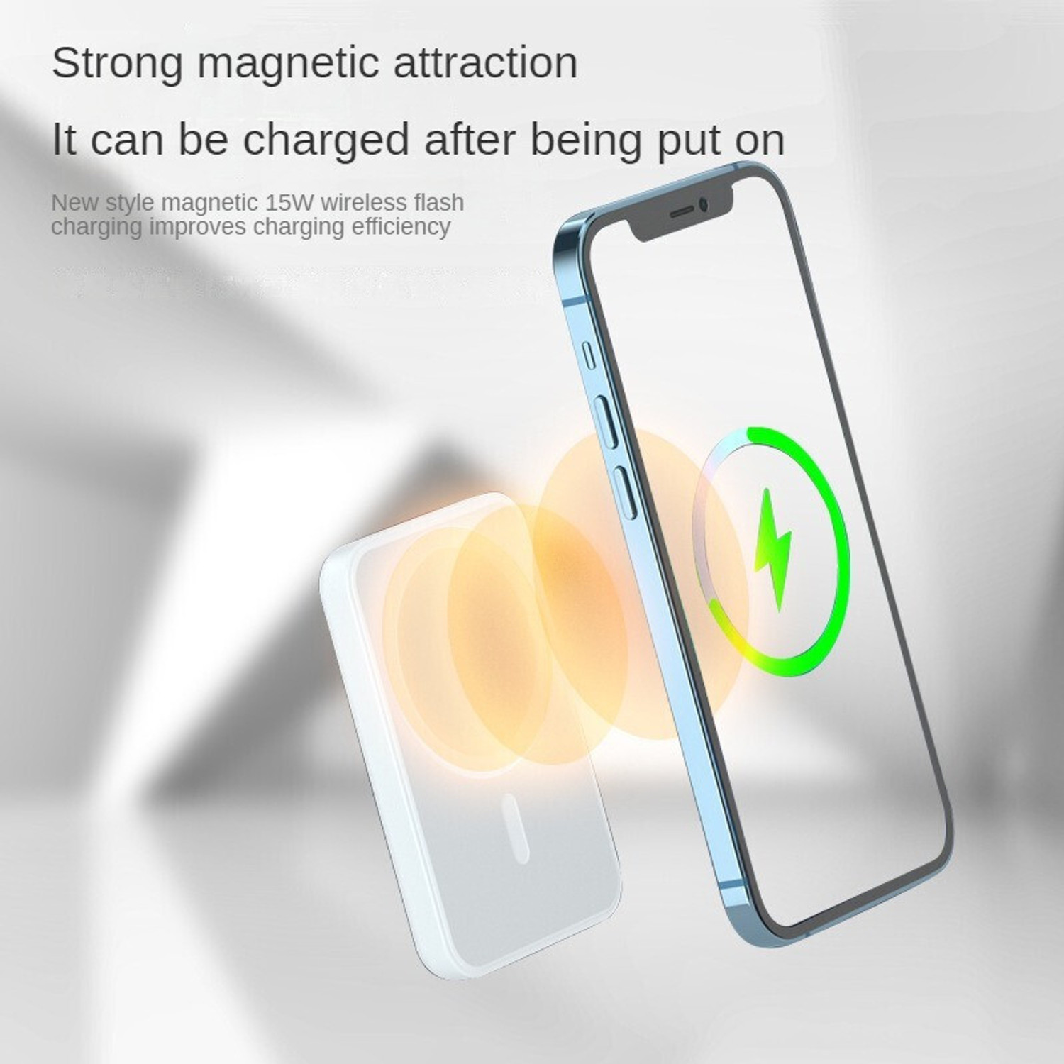 Image of Rasta 5000 mAh 5 W Wireless With MagSafe Mini Pocket Size Power Bank (White, Lithium Polymer, for Mobile)