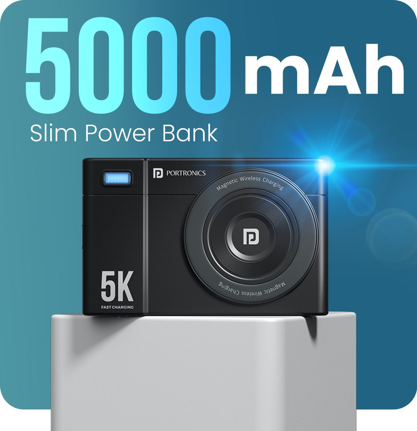Portronics 5000 mAh 22.5 W Wireless thumbnail 3