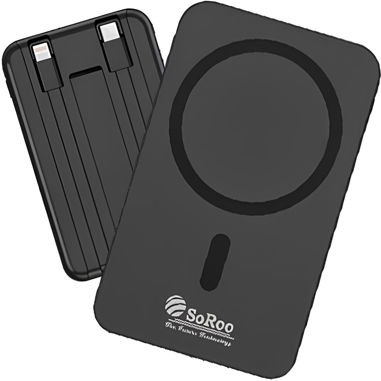 Image of GIFNI 30000 mAh 22 W Compact Pocket Size Power Bank (Black, Lithium Polymer, Fast Charging, Power Delivery 3.0 for Mobile, Earbuds)
