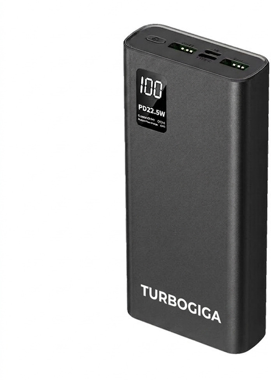 Image of TURBOGIGA 22000 mAh 10 W Compact Pocket Size Power Bank (Black, Lithium-ion, Fast Charging for Earbuds, Mobile, Smartwatch, Smartband, Tablet, Trimmer)