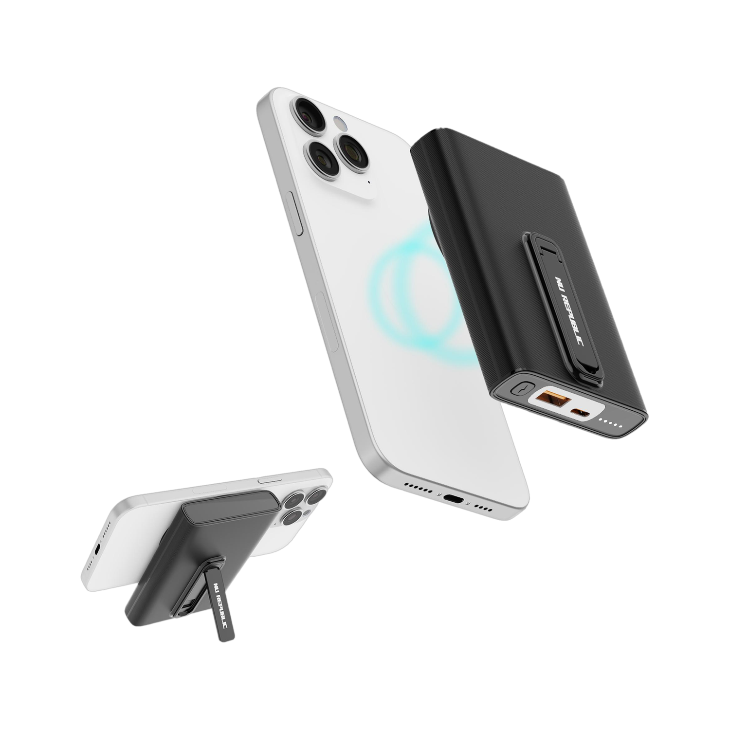 Image of ENERGEEZ 20000 mAh 22.5 W Compact Pocket Size Power Bank (Black, Lithium Polymer, Quick Charge 3.0, Fast Charging, Quick Charge 2.0 for Mobile, Tablet, Smartwatch)