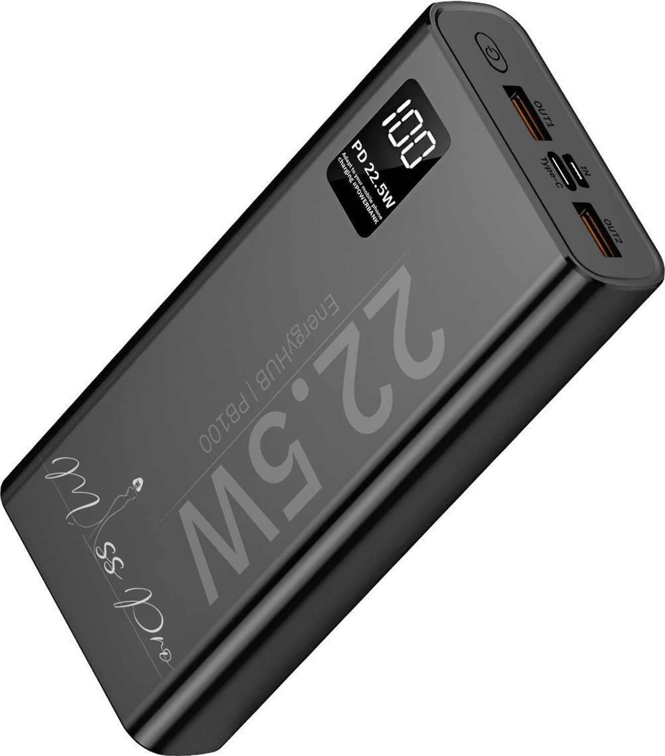misspro 200000 mAh 22.5W Black Power Bank - Image 1