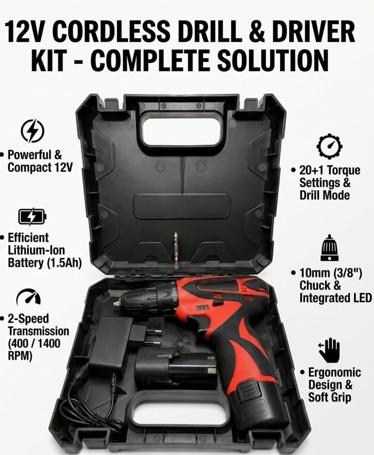 CTC Cordless drill CD-12V Cordless Drill