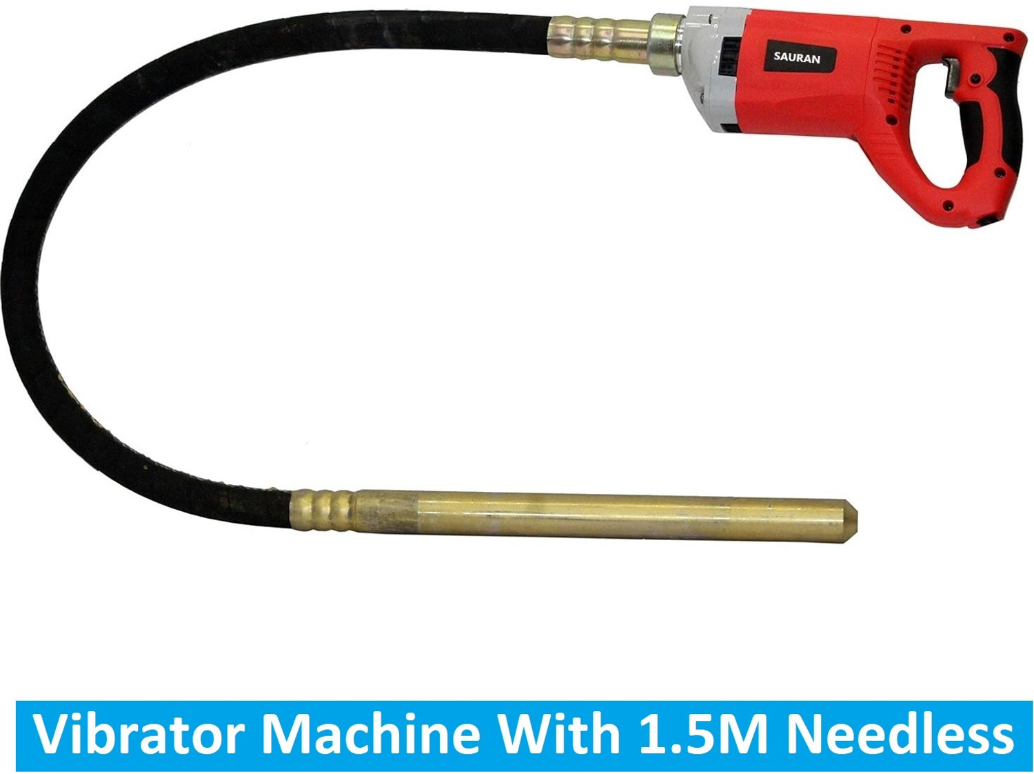 Sauran Heavy Duty Concrete Needle Vibrator Machine With 1.5 Meter Rod (VNM26) Pistol Grip Drill