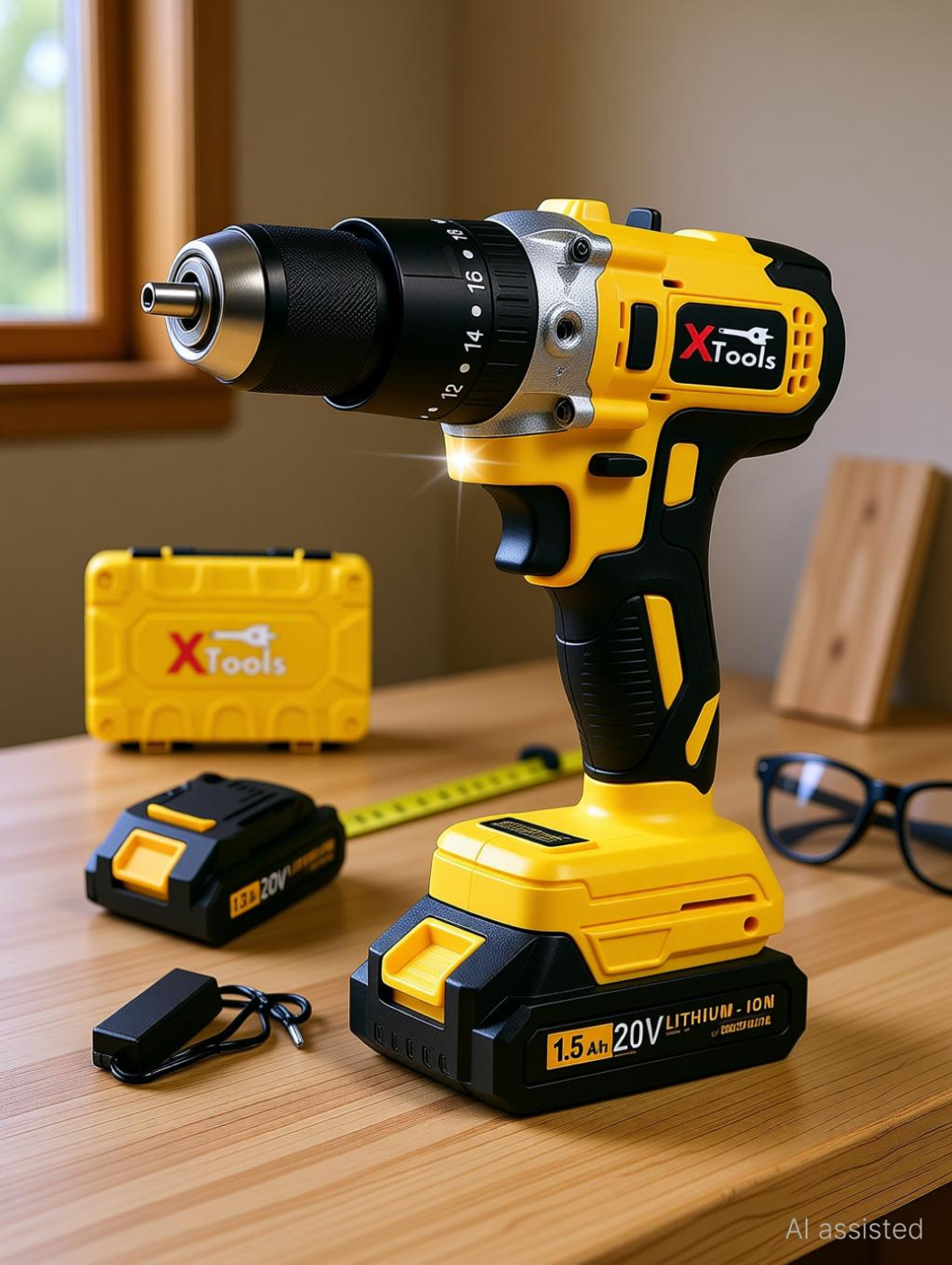 Image of NTH THOR-PRO SERIES Brushless Motor 18V Cordless Drill Machine Metal Chuck 50NM Torque, 2 Speed Modes 0-500 RPM /0-3000 RPM Cordless Drill (10 mm Chuck Size)