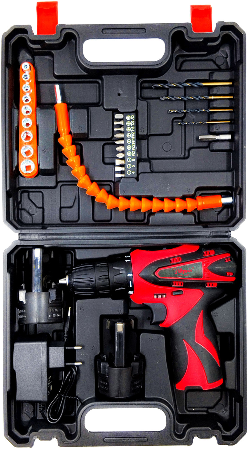 Image of Tomahawk |1.5Ah Battery x1, 35Nm Torque, 2-Speed| TCD-20A-2B-2Ah Cordless Drill (10 mm Chuck Size)