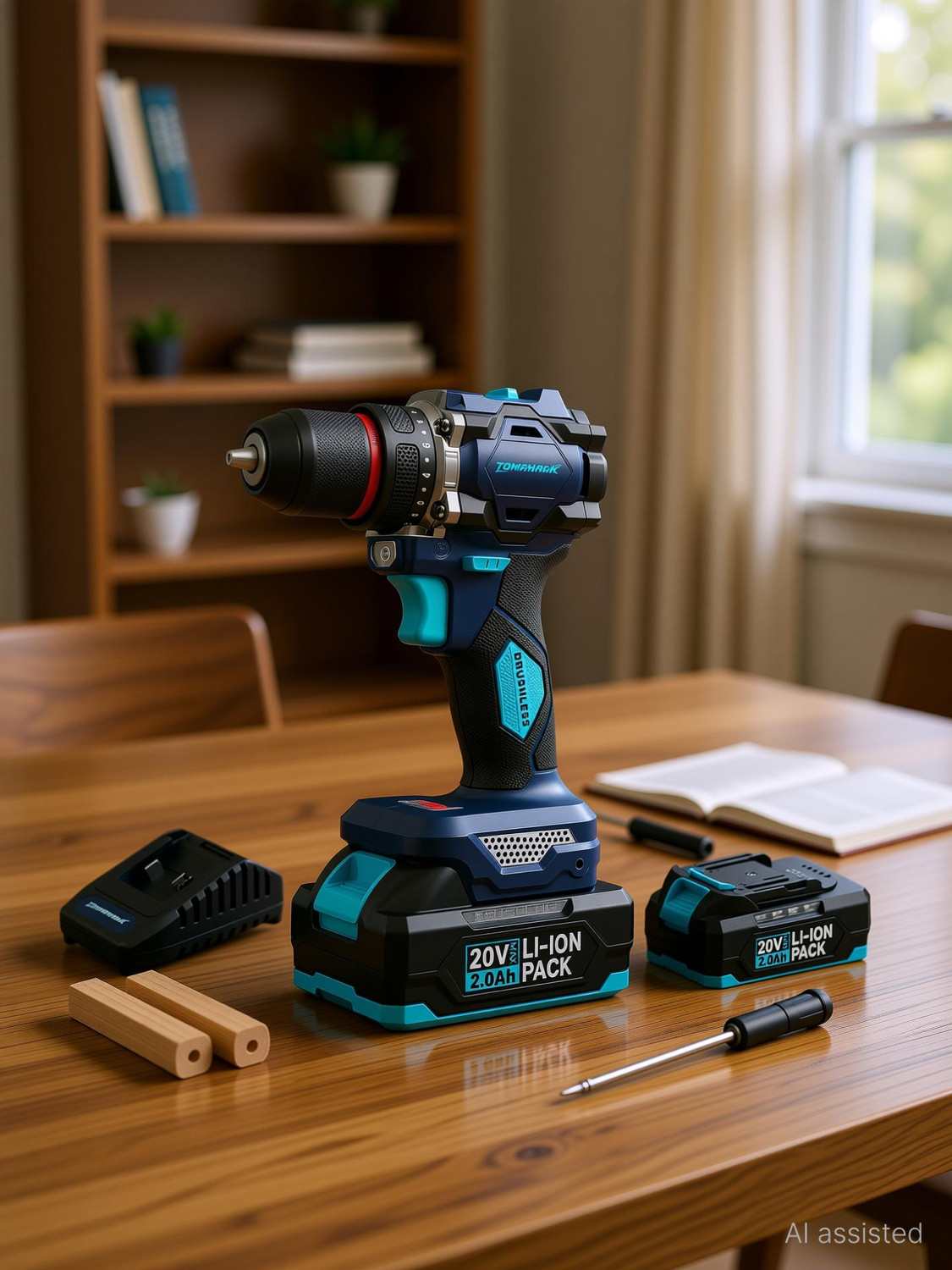 Image of NTH THOR-PRO SERIES Brushless Motor 18V Cordless Drill Machine Metal Chuck 50NM Torque, 2 Speed Modes 0-500 RPM /0-3000 RPM Cordless Drill (10 mm Chuck Size)