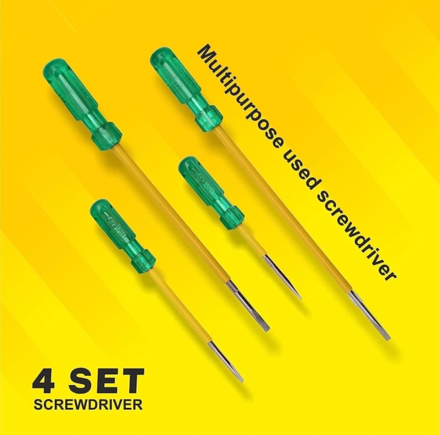 Image of PTM Combo of 4 # 4inch 6 inch 8 inch 10 inch screwdriver 2 way Hand Tool Kit (4 Tools)