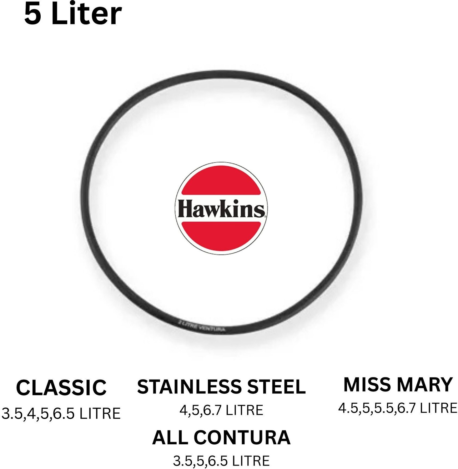 Image of Hawkins Sealing Ring for 7L Jumbo and 9L Futura Cooker, Futura Gasket, IGF /O70-16 225 mm Pressure Cooker Gasket